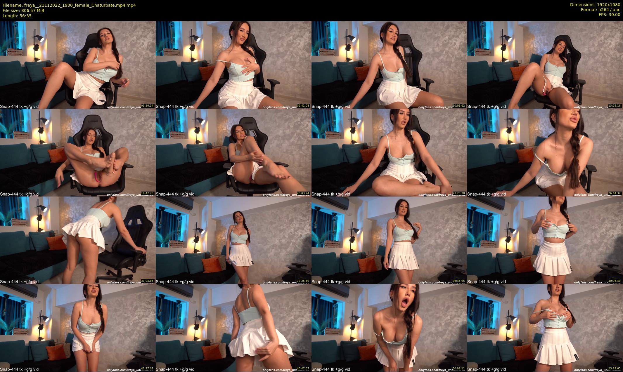 freya_ — 57 minute Chaturbate female cam show recording, 1080p, Nov 21, 2022