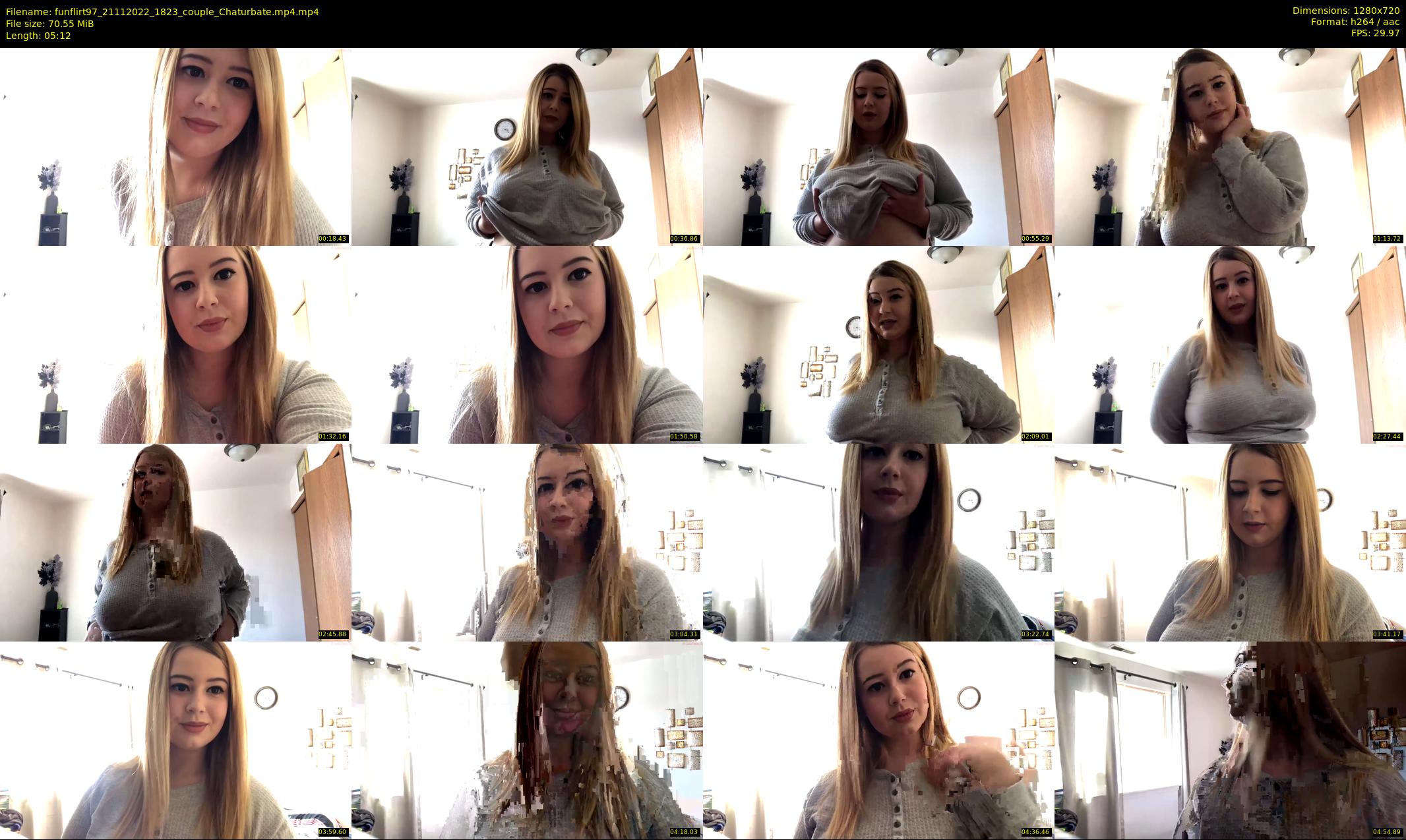 funflirt97 — 6 minute Chaturbate female cam show recording, 720p, Nov 21, 2022