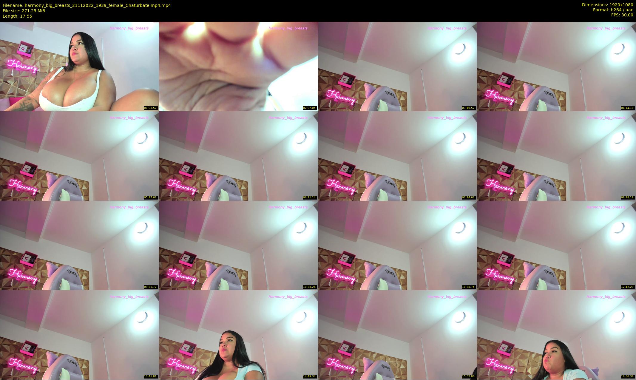 harmony_big_breasts — 18 minute Chaturbate female cam show recording, 1080p, Nov 21, 2022