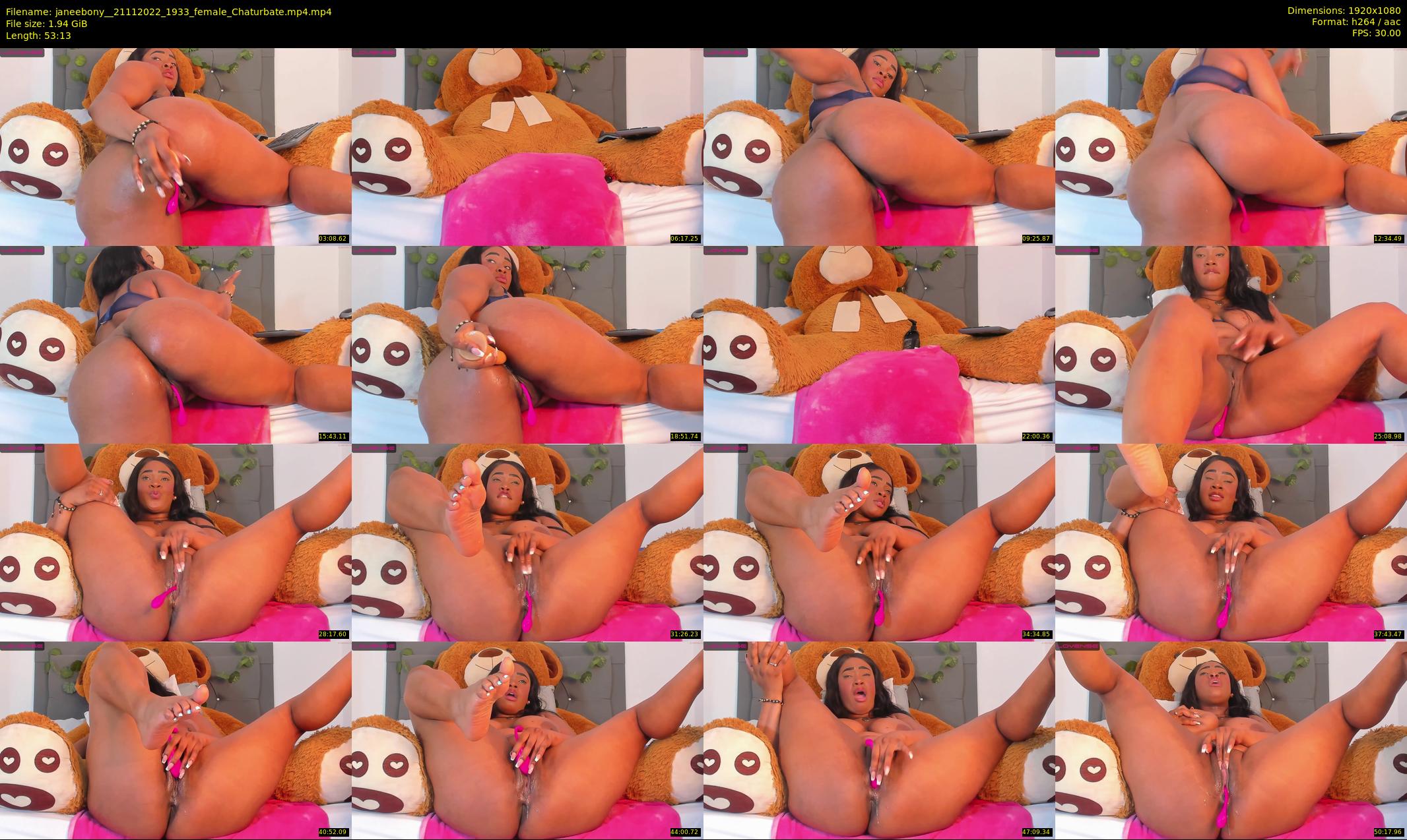 janeebony_ — 54 minute Chaturbate female cam show recording, 1080p, Nov 21, 2022
