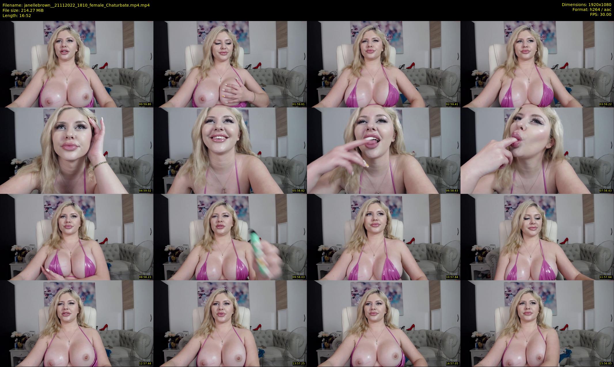 janellebrown_ — 17 minute Chaturbate female cam show recording, 1080p, Nov 21, 2022
