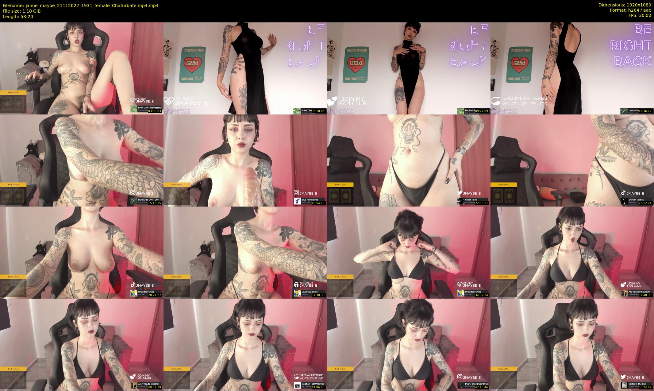 janne_maybe — 54 minute Chaturbate female cam show recording, 1080p, Nov 21, 2022
