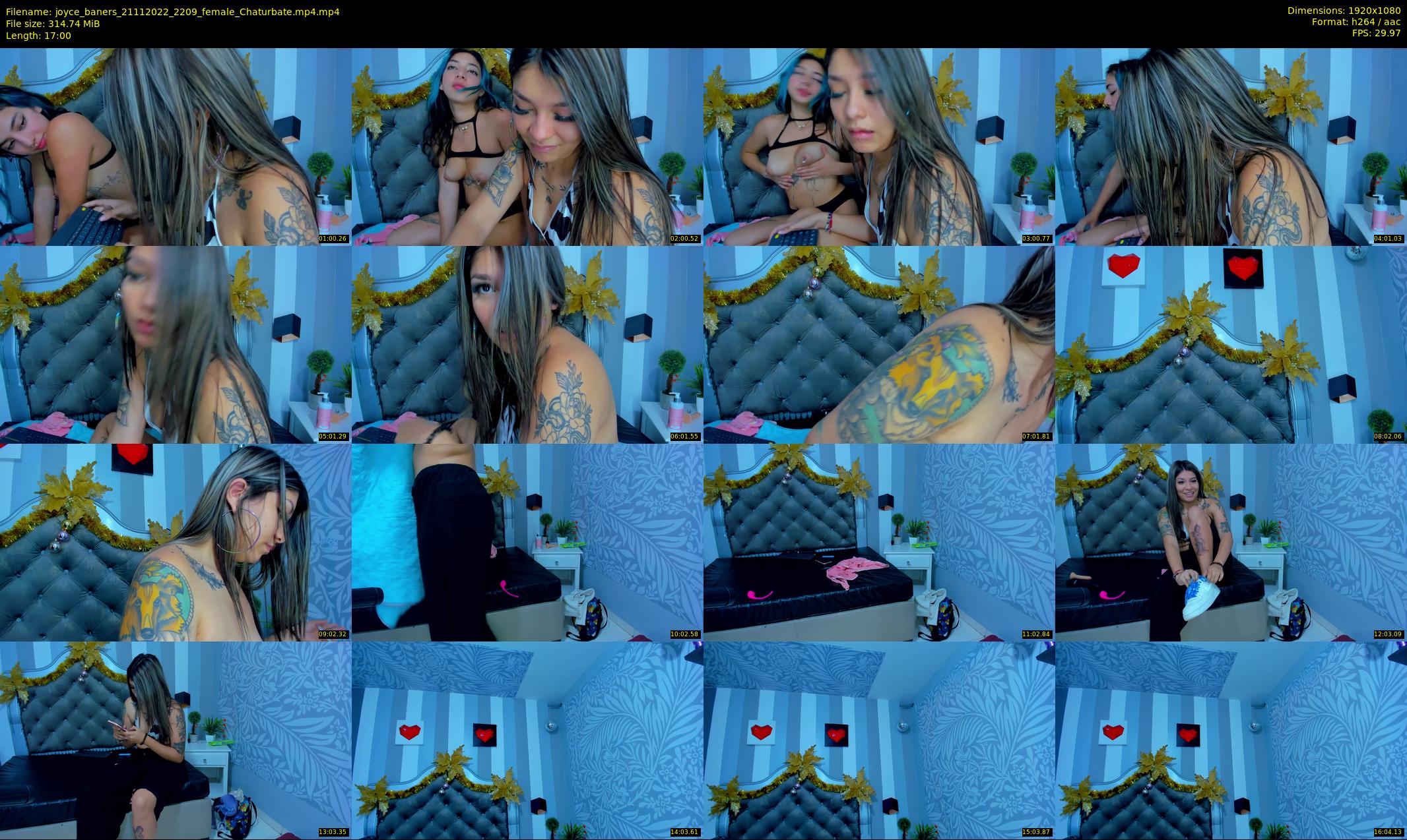 joyce_baners — 17 minute Chaturbate female cam show recording, 1080p, Nov 21, 2022