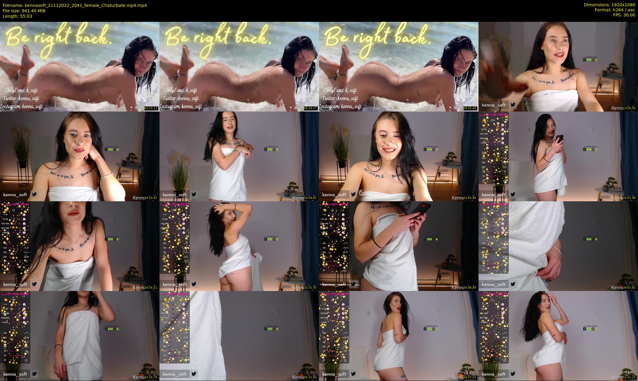 kennasoft — 56 minute Chaturbate female cam show recording, 1080p, Nov 21, 2022