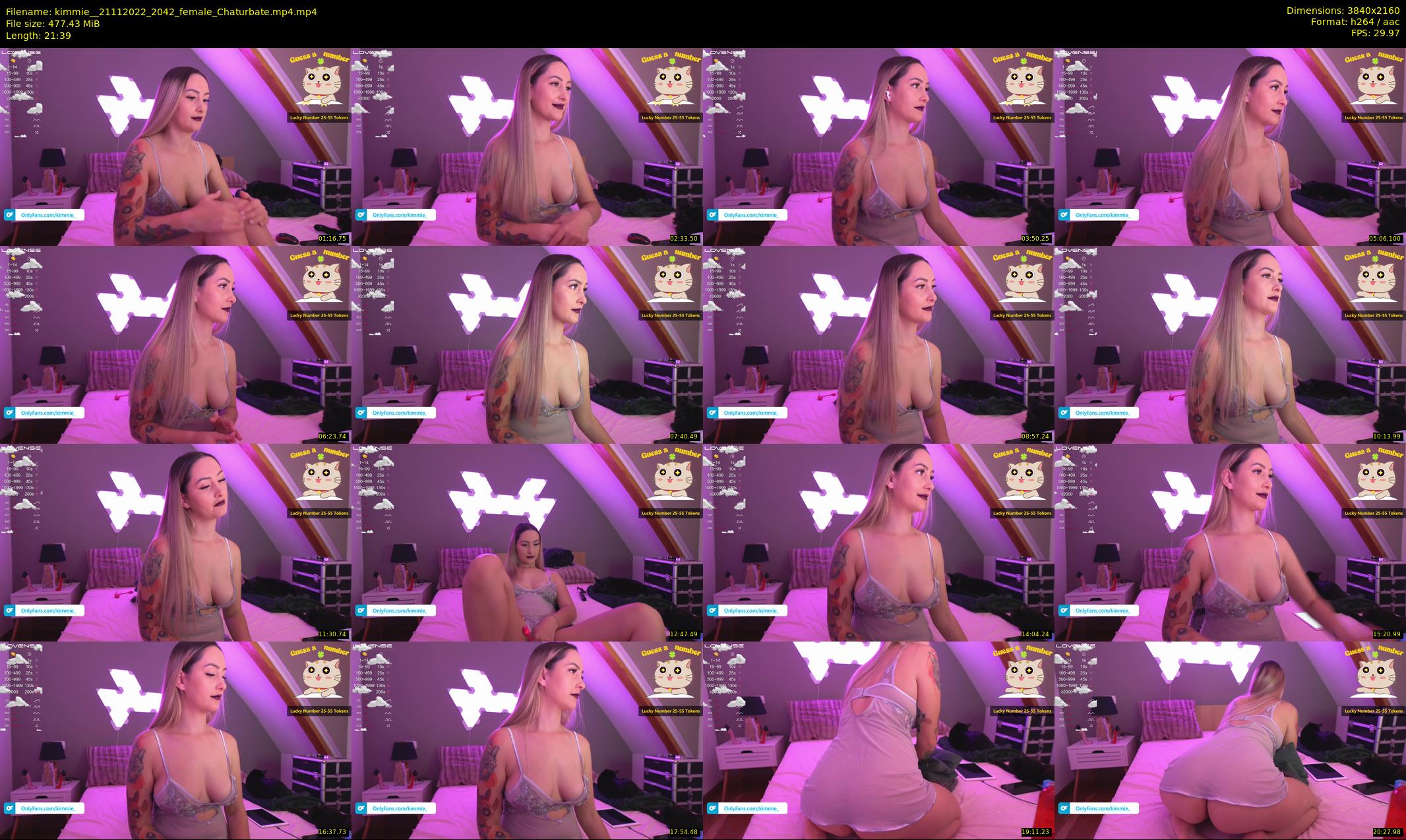 kimmie_ — 22 minute Chaturbate female cam show recording, 4K, Nov 21, 2022
