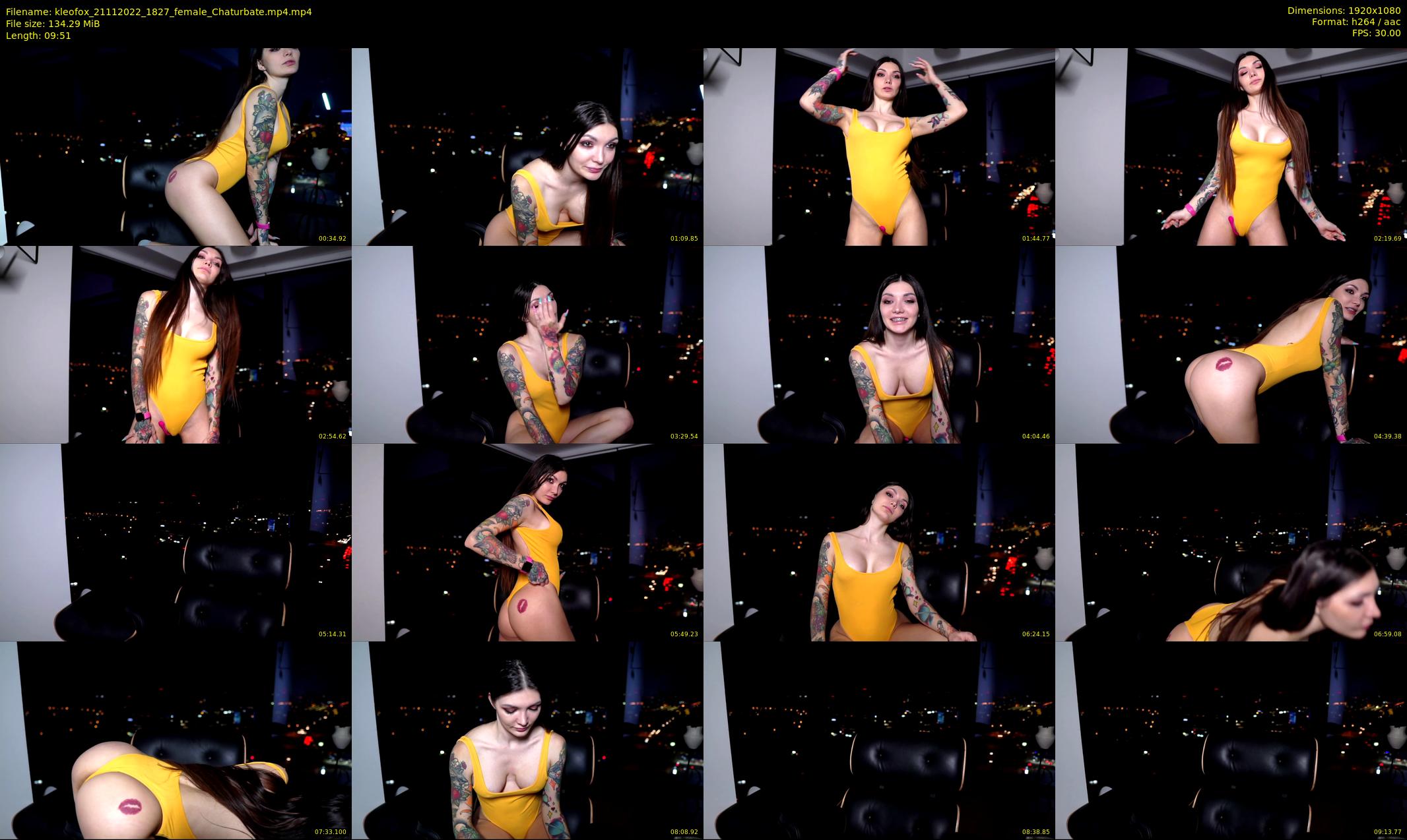 kleofox — 10 minute Chaturbate female cam show recording, 1080p, Nov 21, 2022