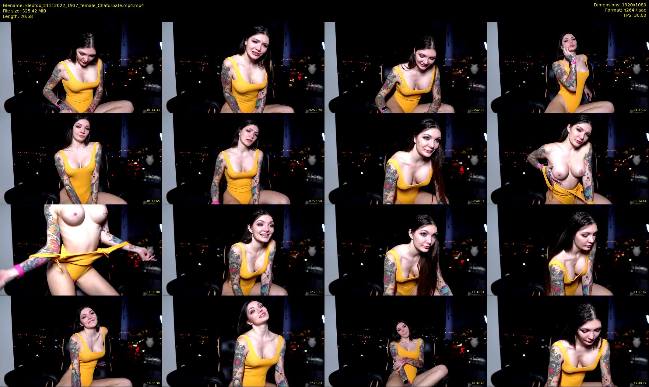 kleofox — 21 minute Chaturbate female cam show recording, 1080p, Nov 21, 2022