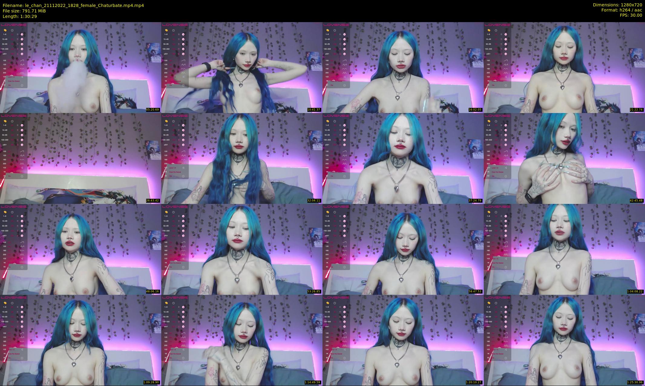 le_chan — 91 minute Chaturbate female cam show recording, 720p, Nov 21, 2022