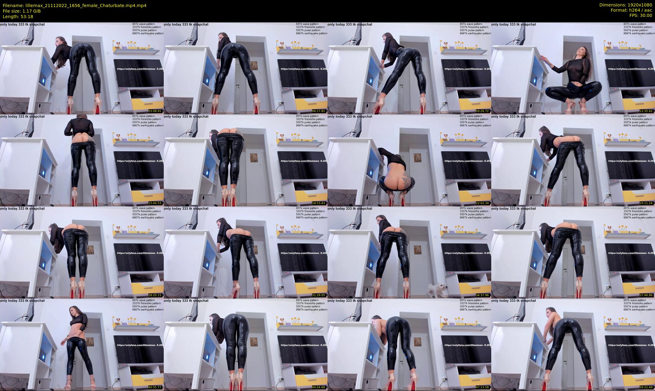 lillemax — 54 minute Chaturbate female cam show recording, 1080p, Nov 21, 2022