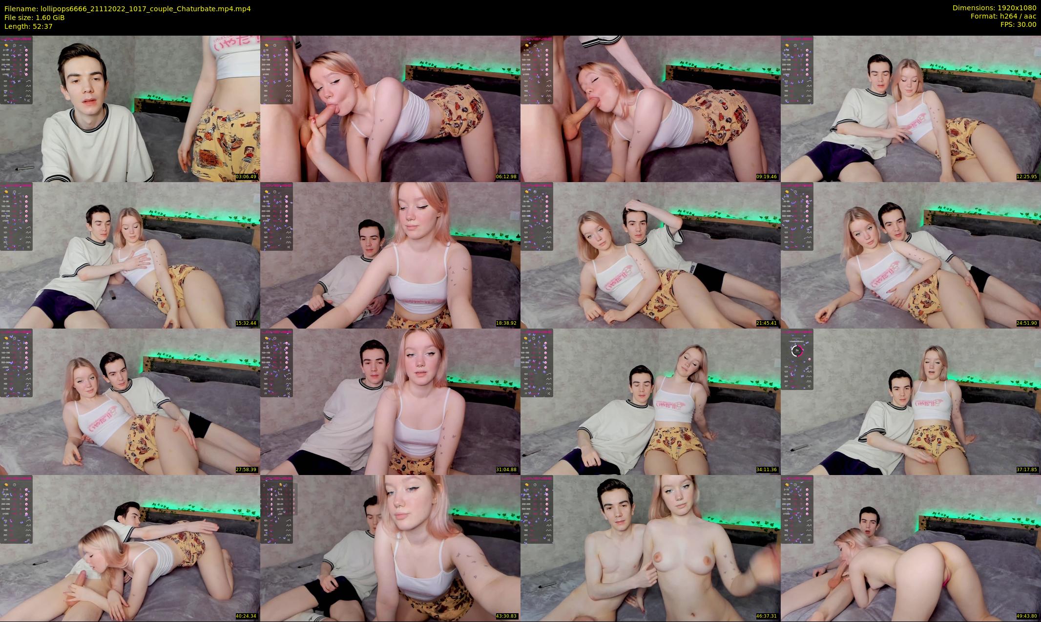 lollipops6666 — 53 minute Chaturbate couple cam show recording, 1080p, Nov 21, 2022