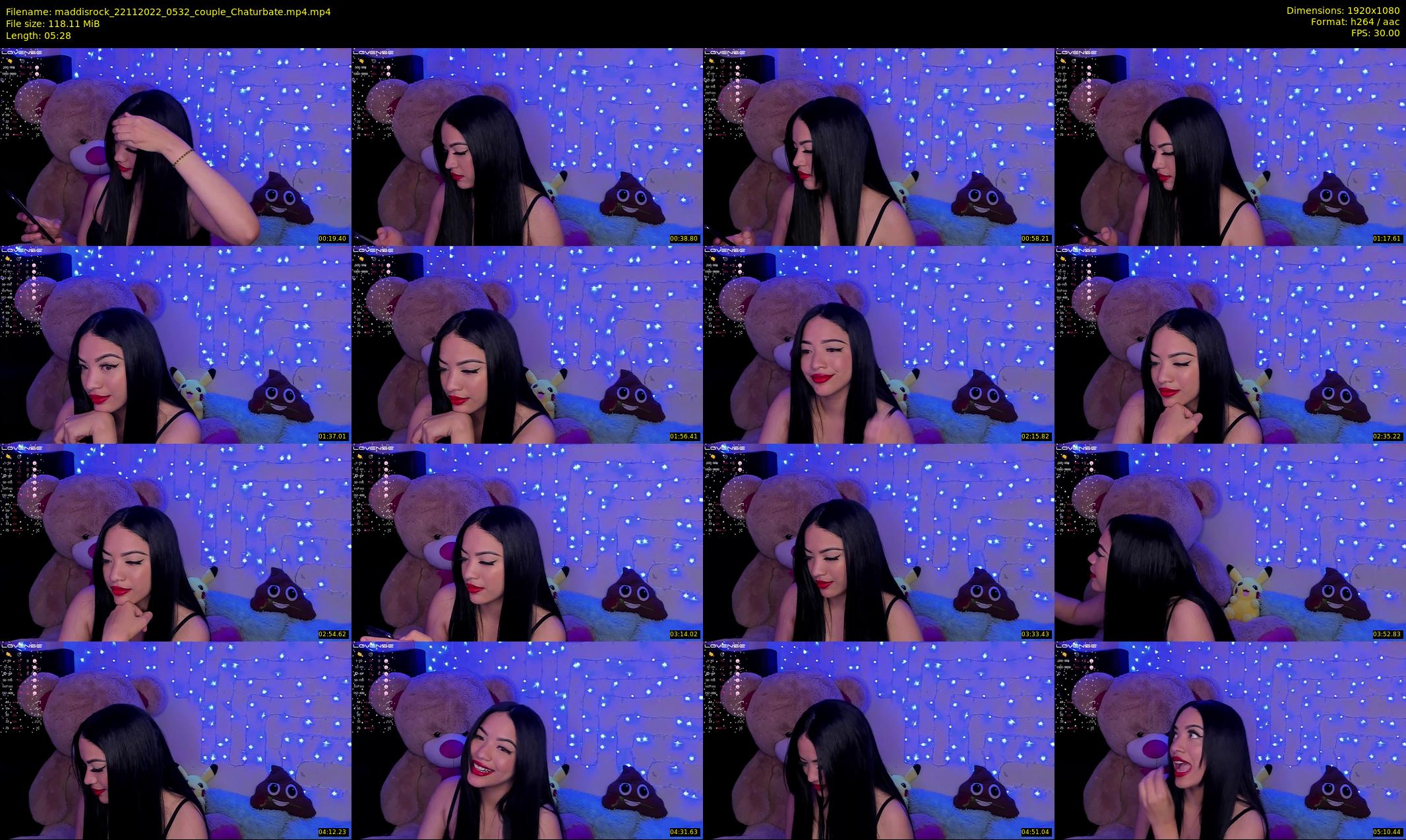 maddisrock — 6 minute Chaturbate couple cam show recording, 1080p, Nov 22, 2022
