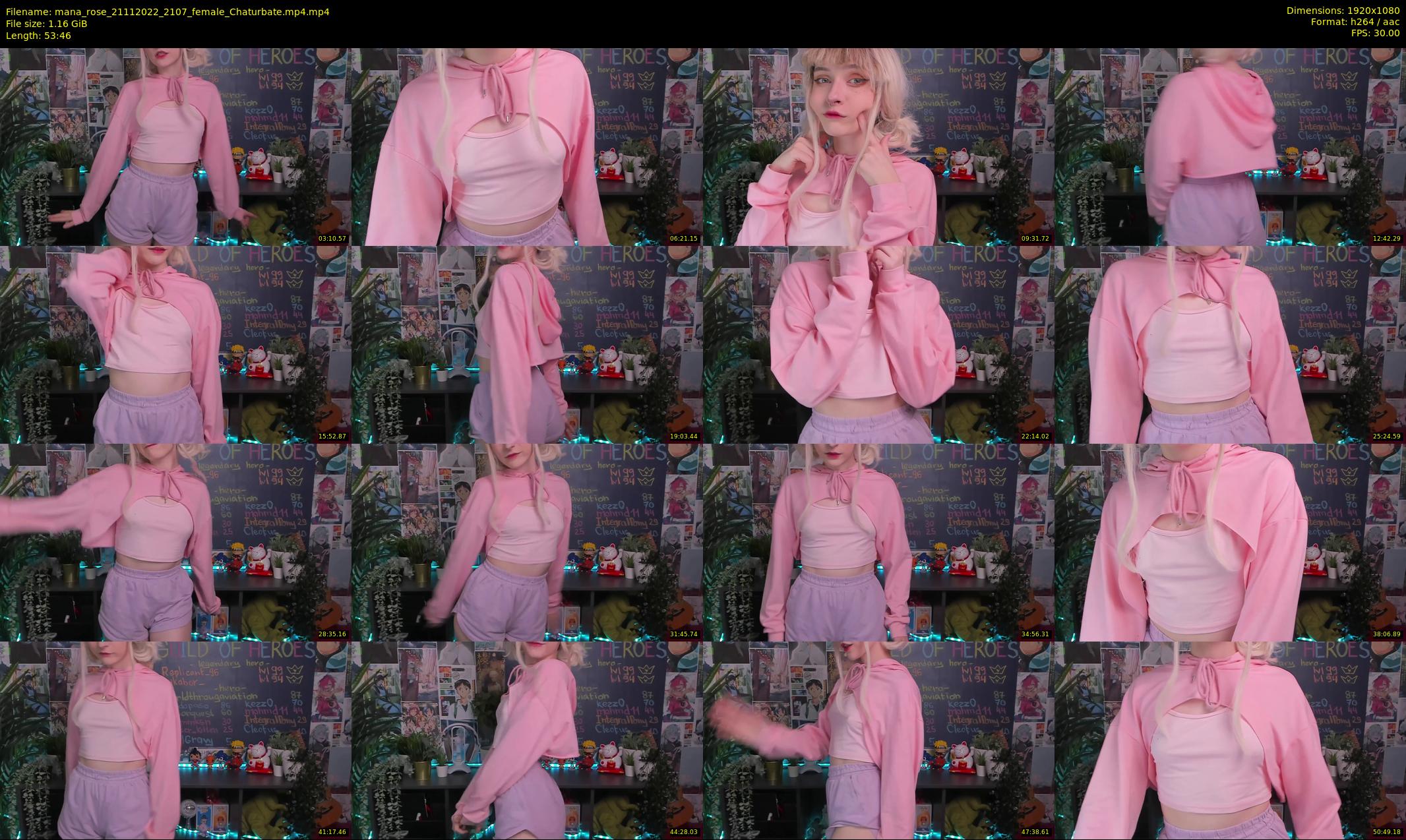mana_rose — 54 minute Chaturbate female cam show recording, 1080p, Nov 21, 2022