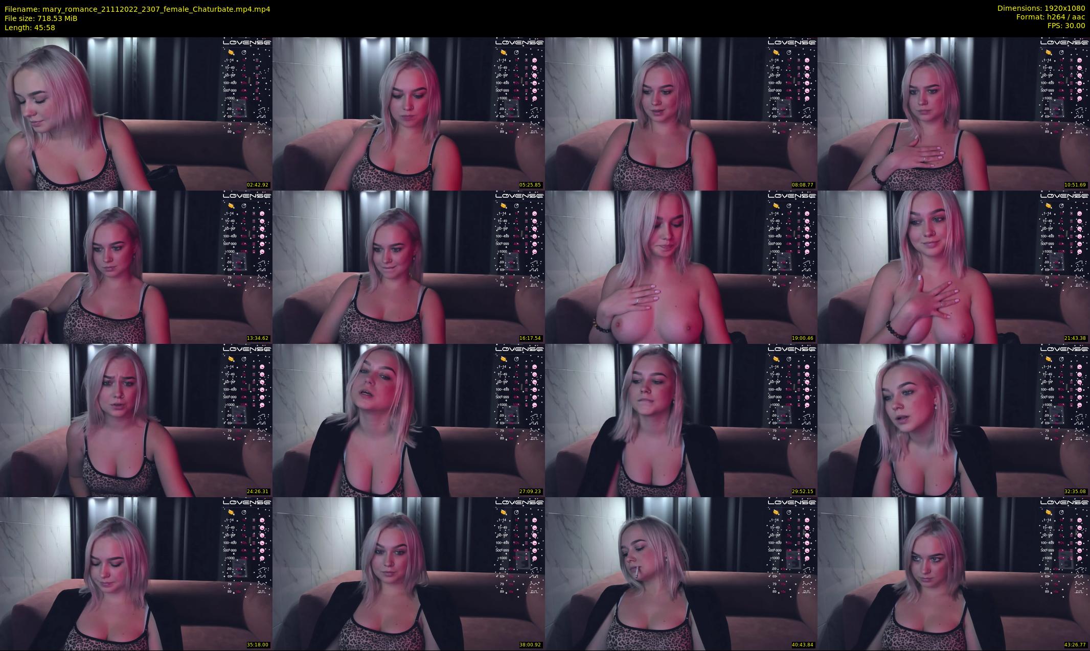 mary_romance — 46 minute Chaturbate female cam show recording, 1080p, Nov 21, 2022