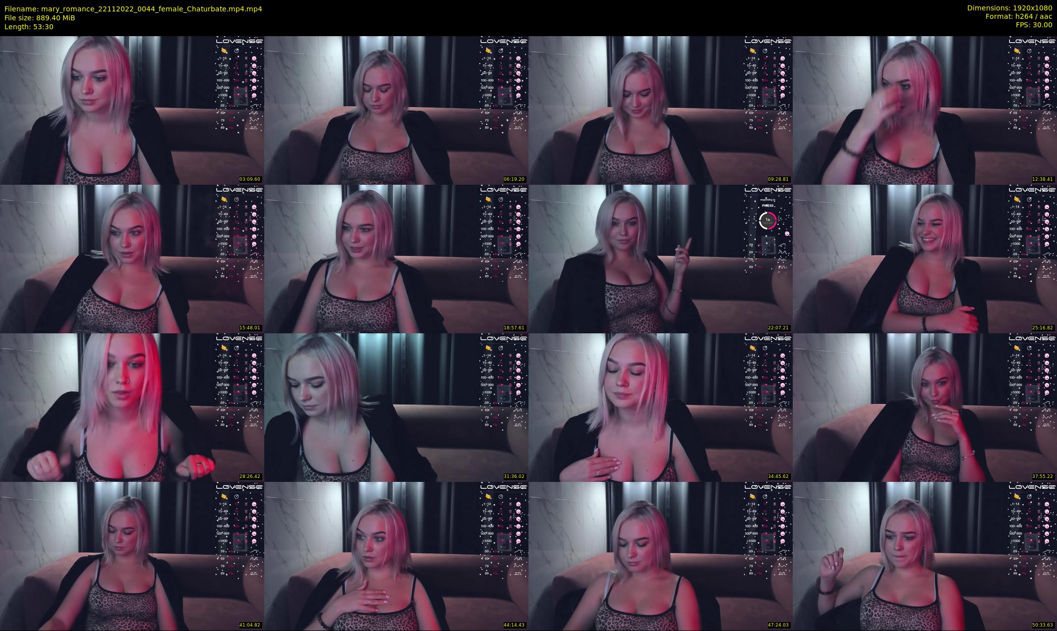 mary_romance — 54 minute Chaturbate female cam show recording, 1080p, Nov 22, 2022
