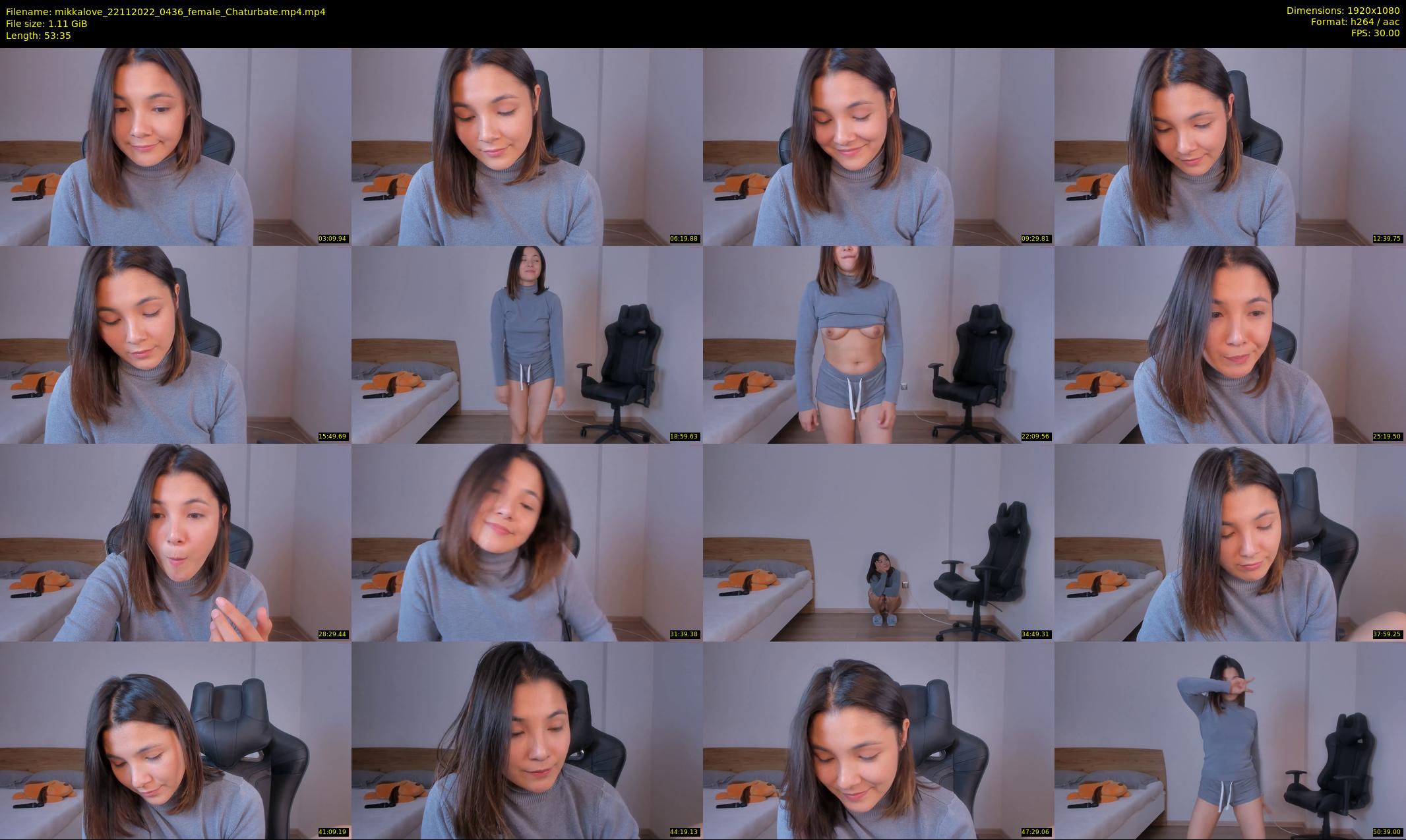 mikkalove — 54 minute Chaturbate female cam show recording, 1080p, Nov 22, 2022