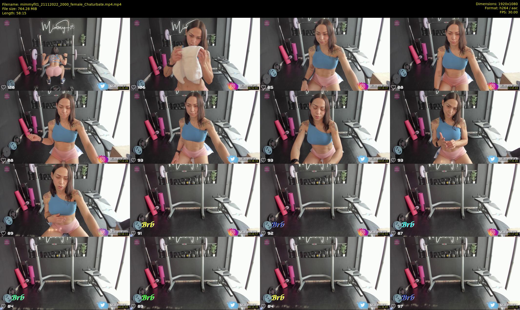 mimmyfit1 — 59 minute Chaturbate female cam show recording, 1080p, Nov 21, 2022