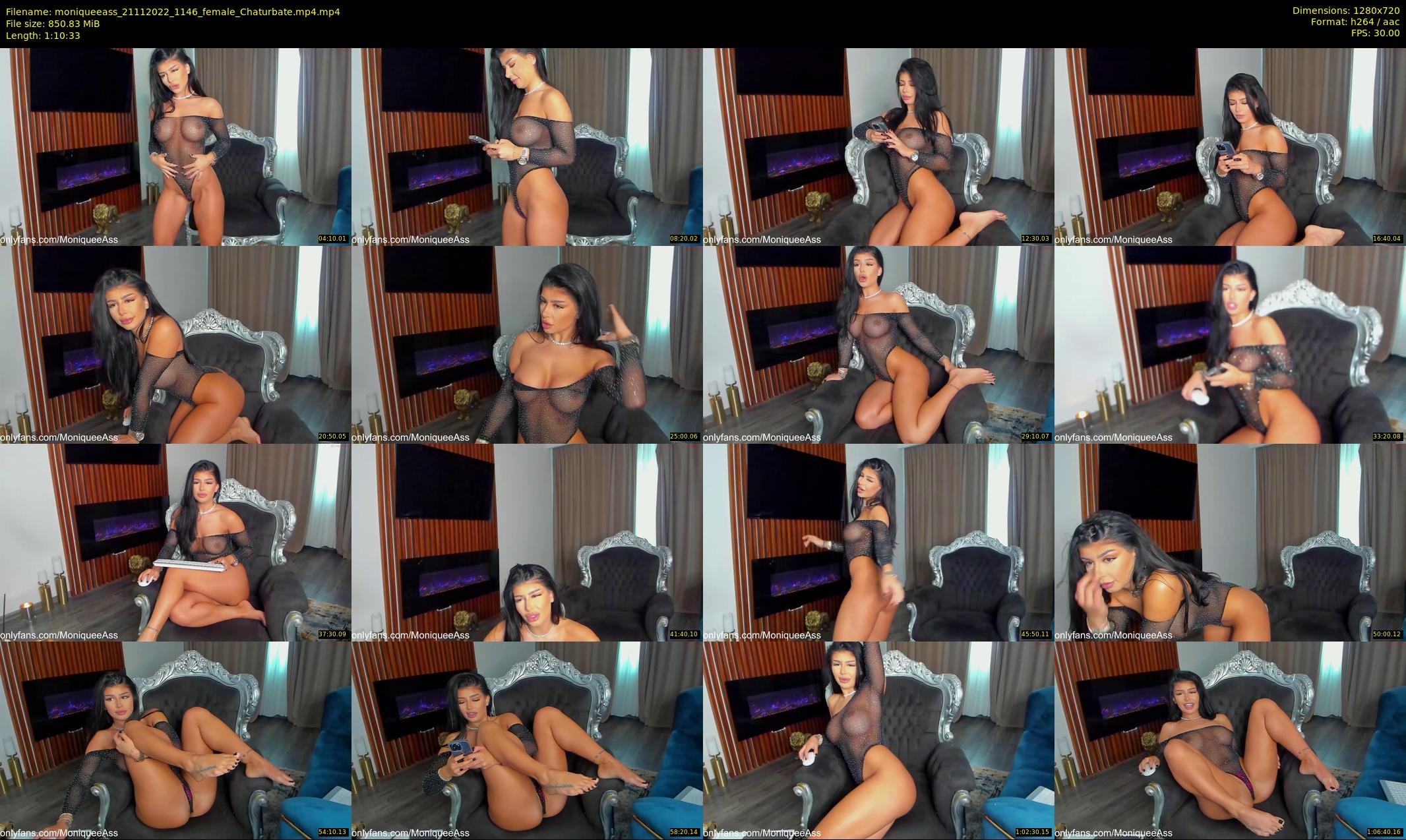 moniqueeass — 71 minute Chaturbate female cam show recording, 720p, Nov 21, 2022