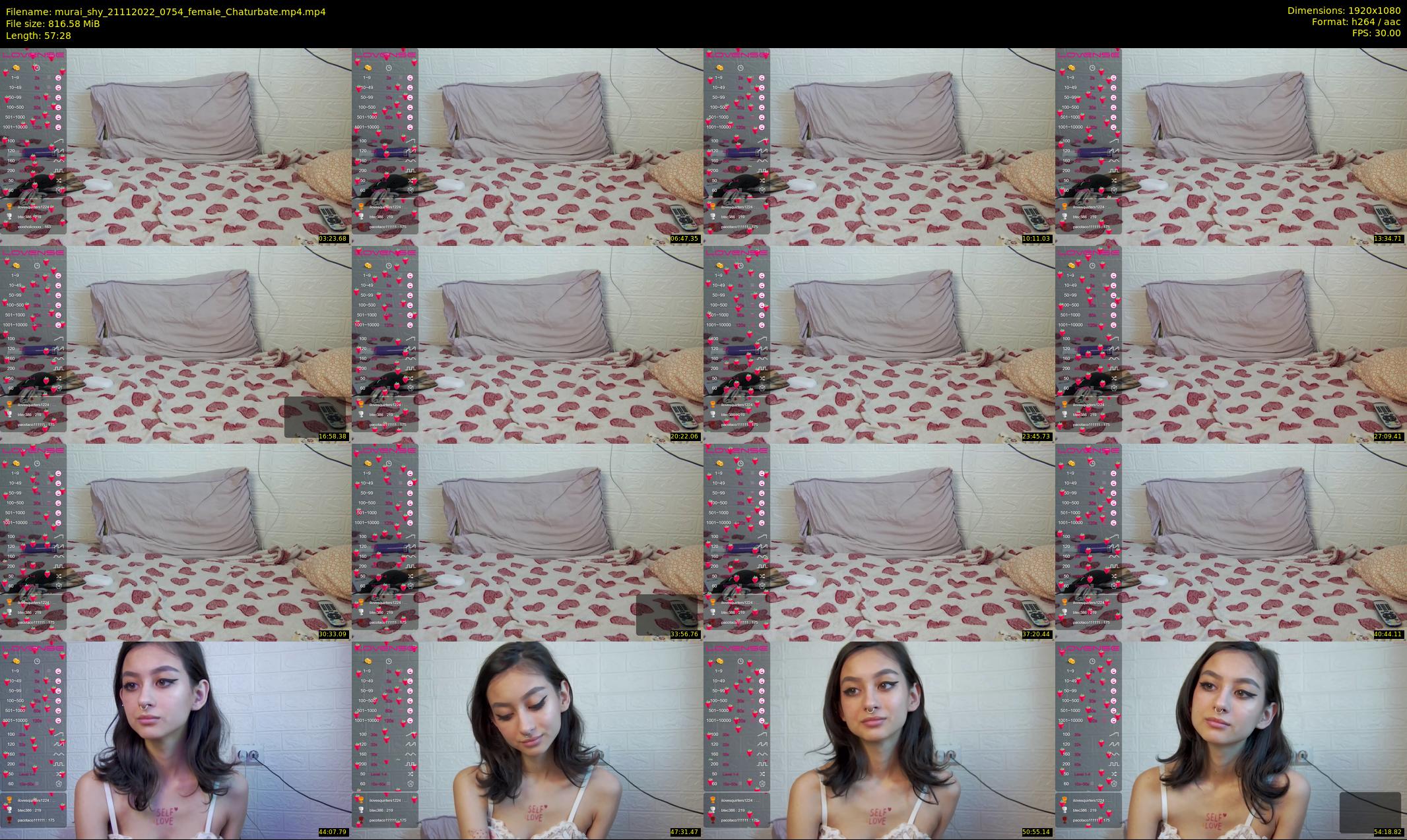 murai_shy — 58 minute Chaturbate female cam show recording, 1080p, Nov 21, 2022