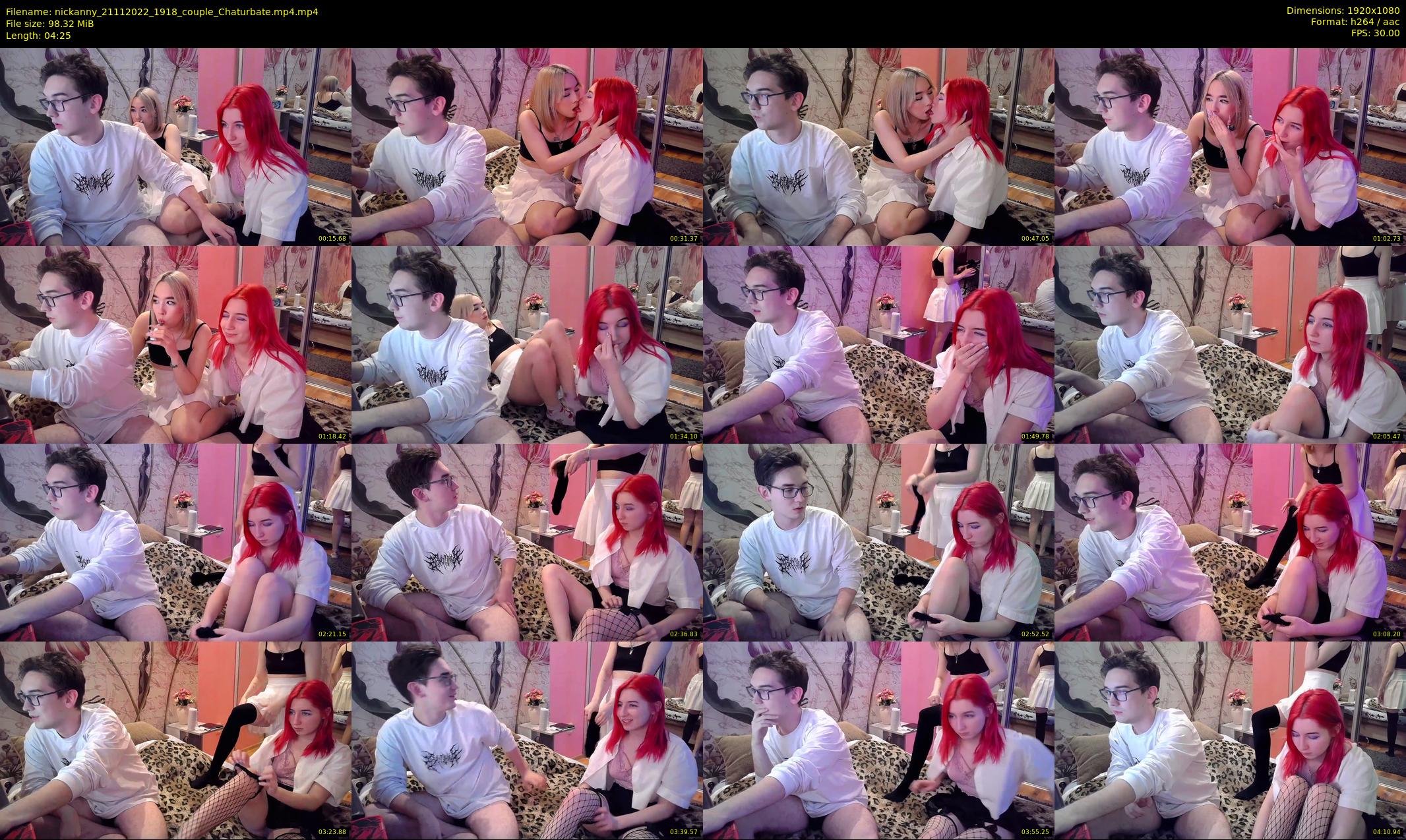 nickanny — 5 minute Chaturbate couple cam show recording, 1080p, Nov 21, 2022
