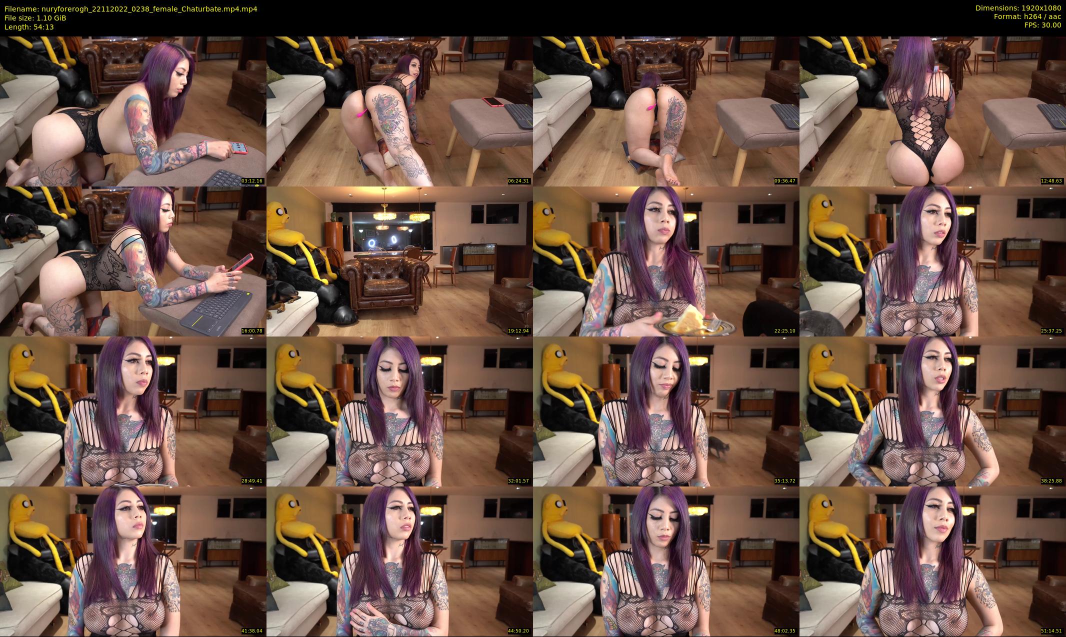 nuryforerogh — 55 minute Chaturbate female cam show recording, 1080p, Nov 22, 2022