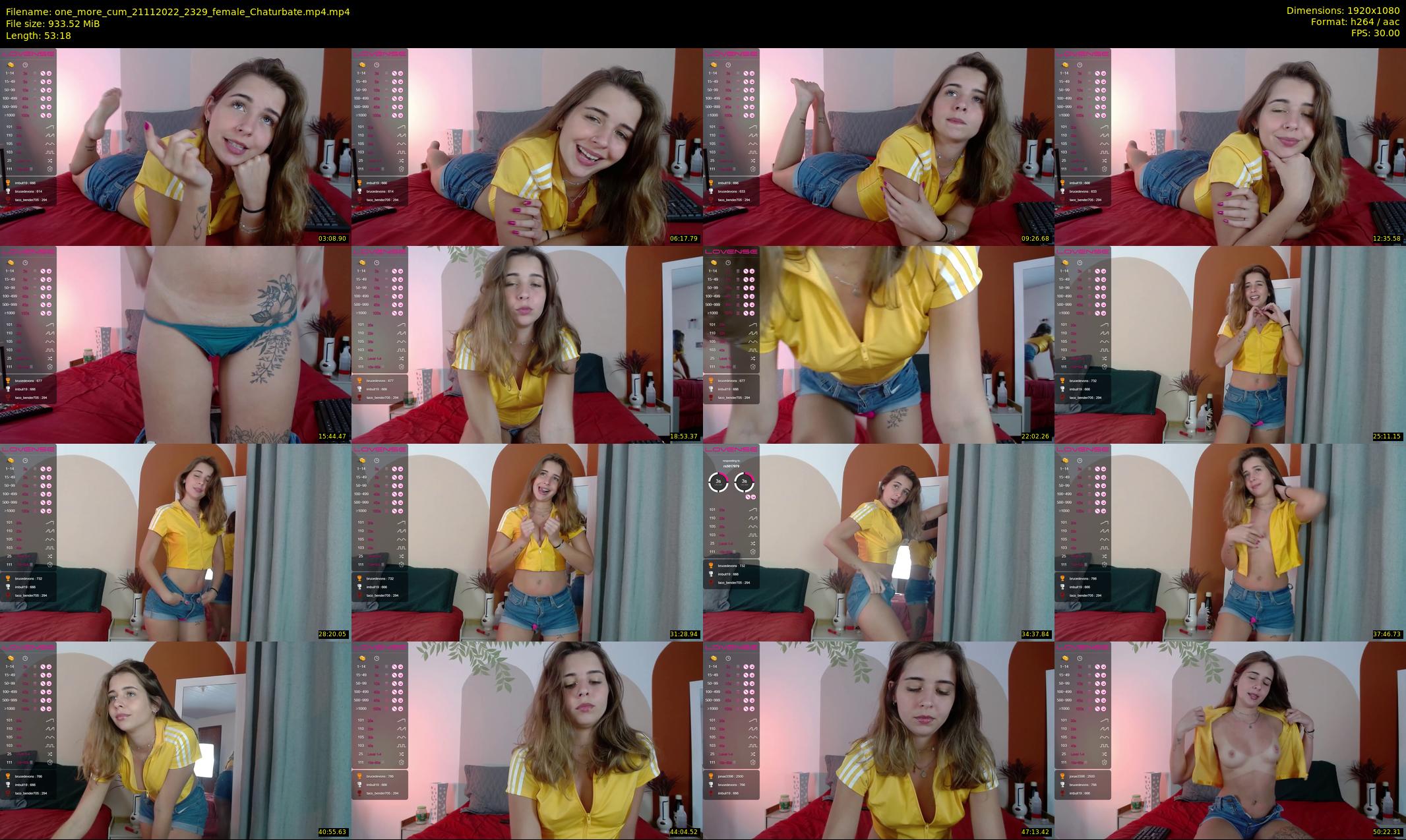 one_more_cum — 54 minute Chaturbate couple cam show recording, 1080p, Nov 21, 2022