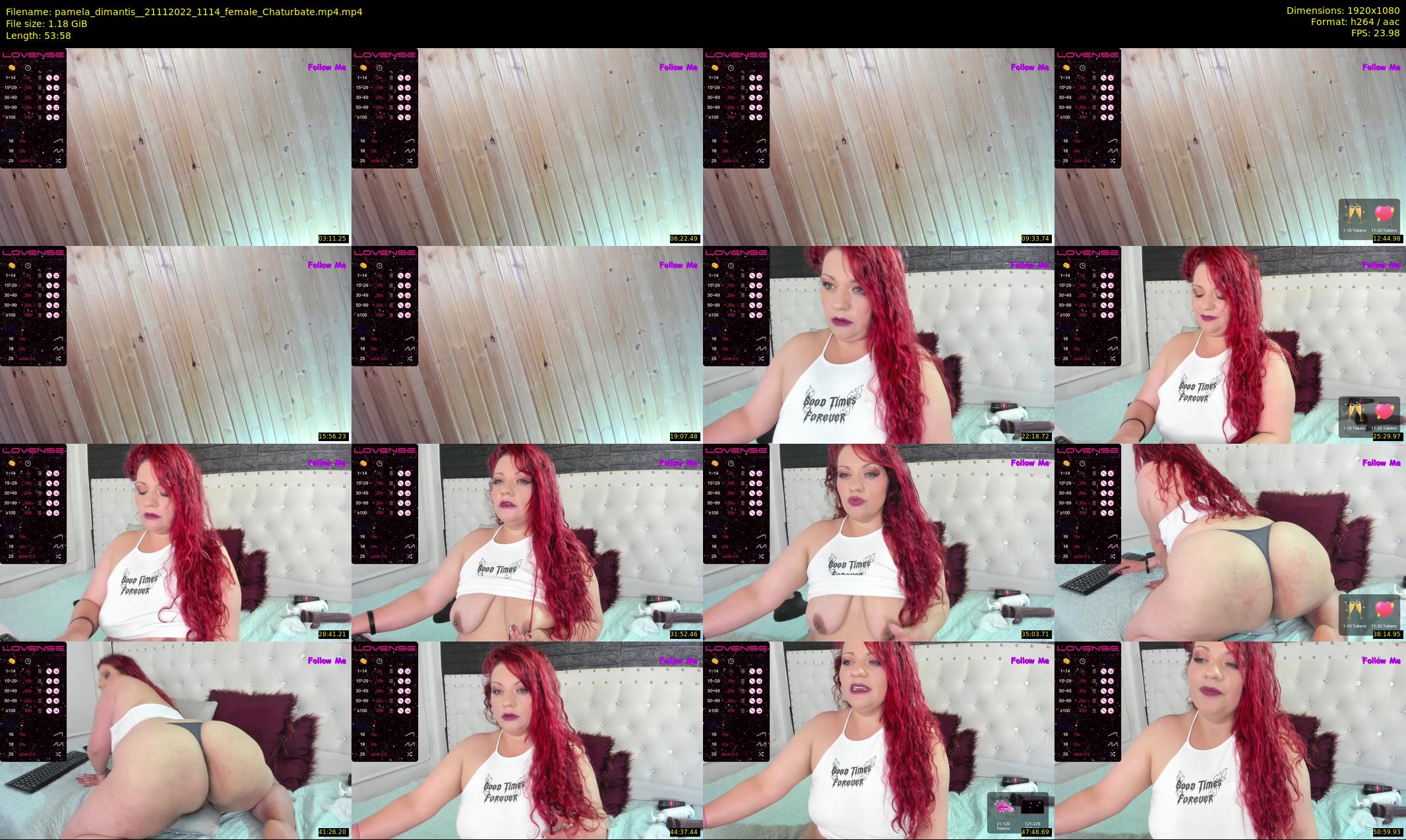 pamela_dimantis_ — 54 minute Chaturbate female cam show recording, 1080p, Nov 21, 2022