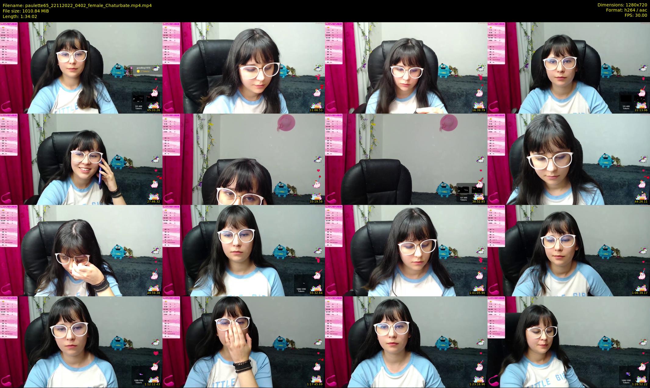 paulette65 — 95 minute Chaturbate female cam show recording, 720p, Nov 22, 2022