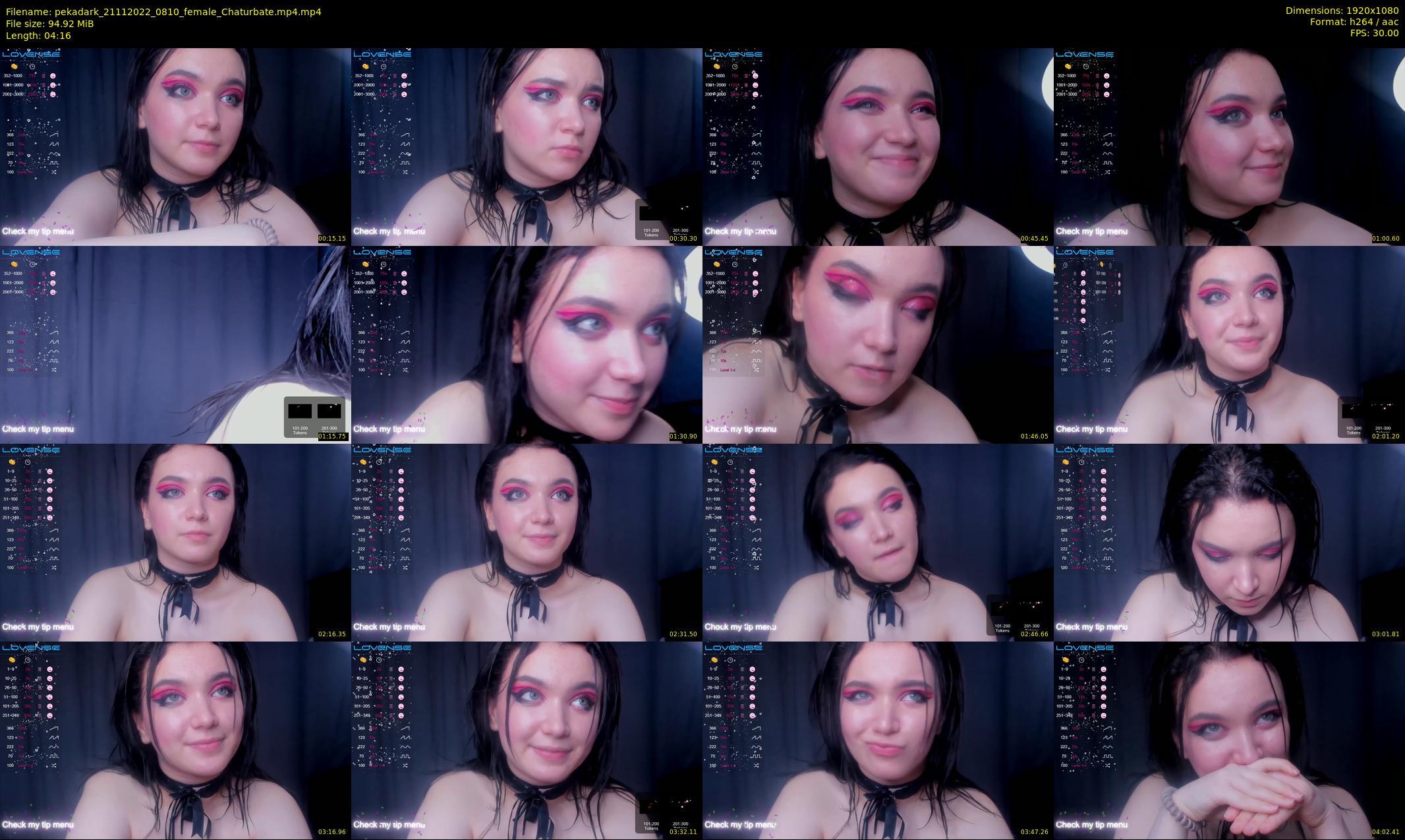 pekadark — 5 minute Chaturbate female cam show recording, 1080p, Nov 21, 2022