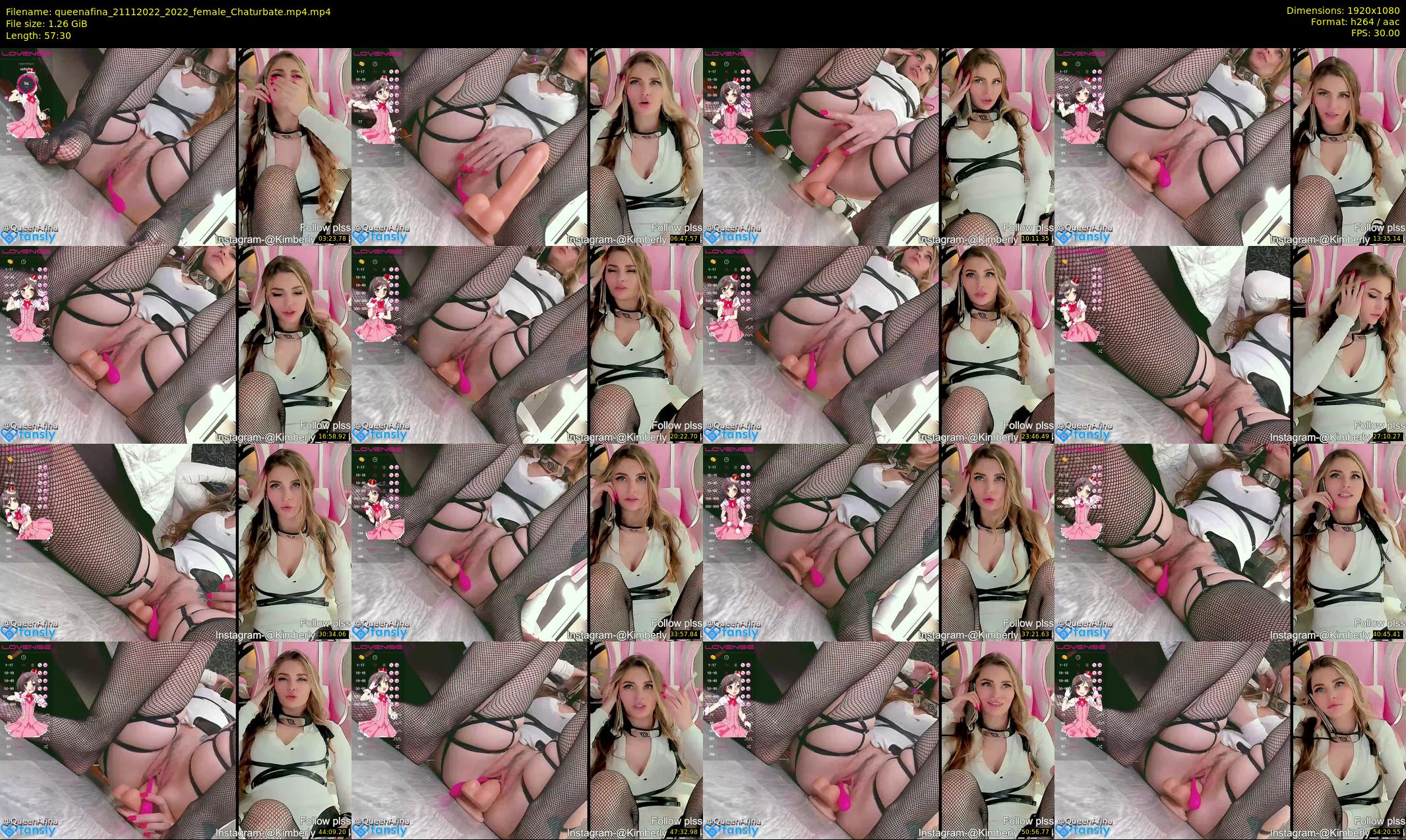 queenafina — 58 minute Chaturbate female cam show recording, 1080p, Nov 21, 2022