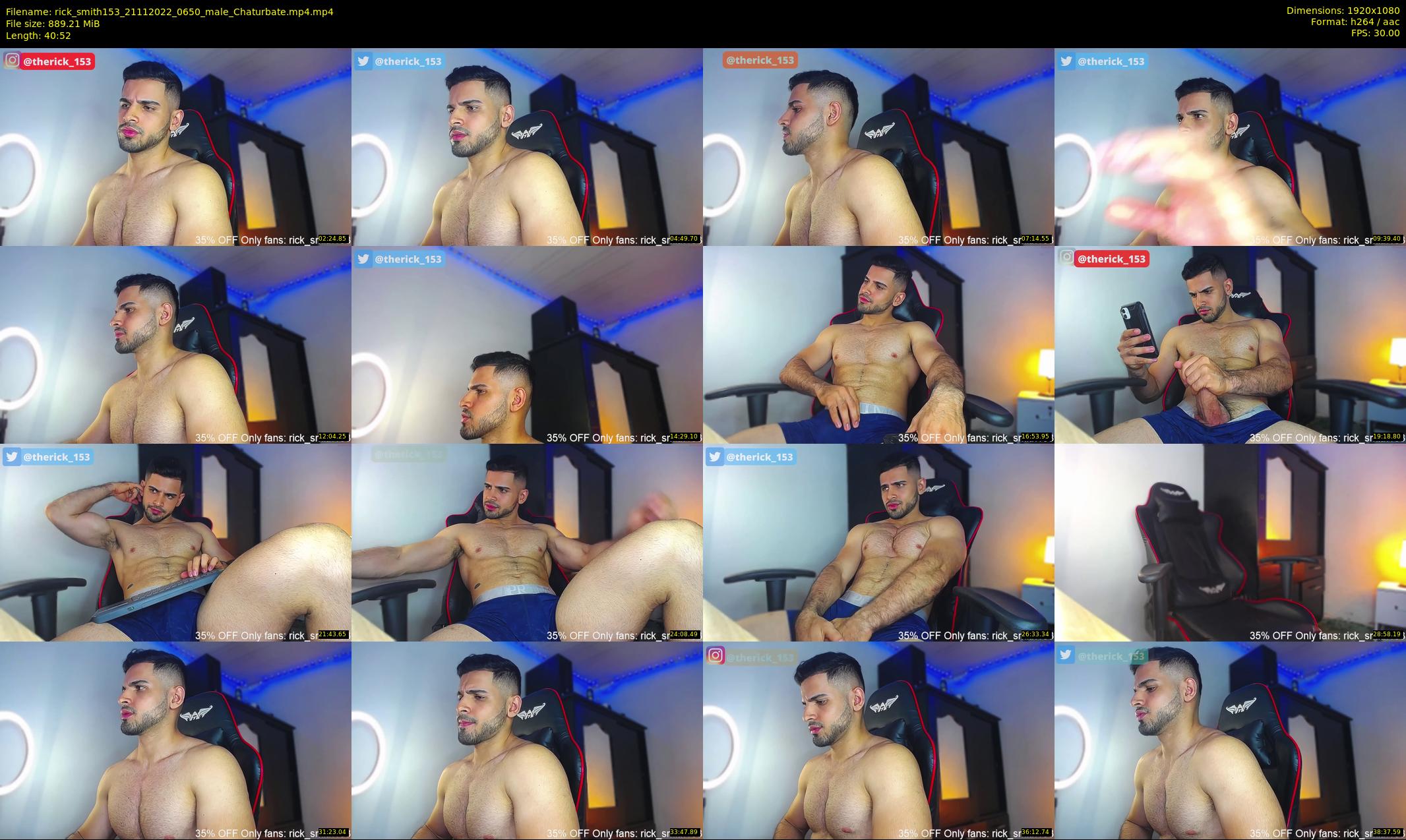 rick_smith153 — 41 minute Chaturbate male cam show recording, 1080p, Nov 21, 2022