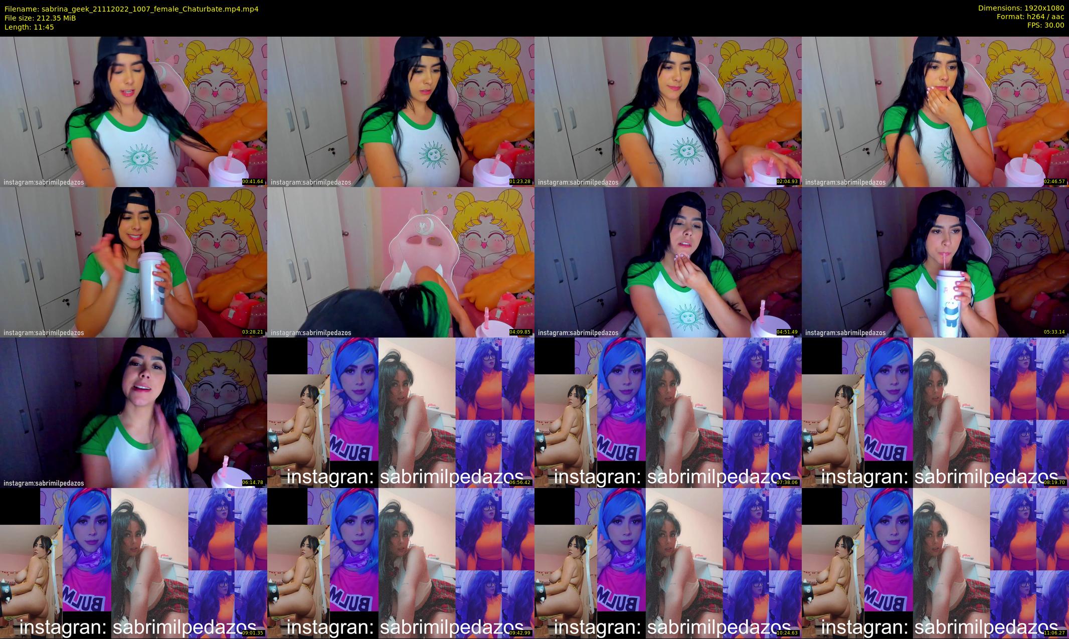 sabrina_geek — 12 minute Chaturbate female cam show recording, 1080p, Nov 21, 2022