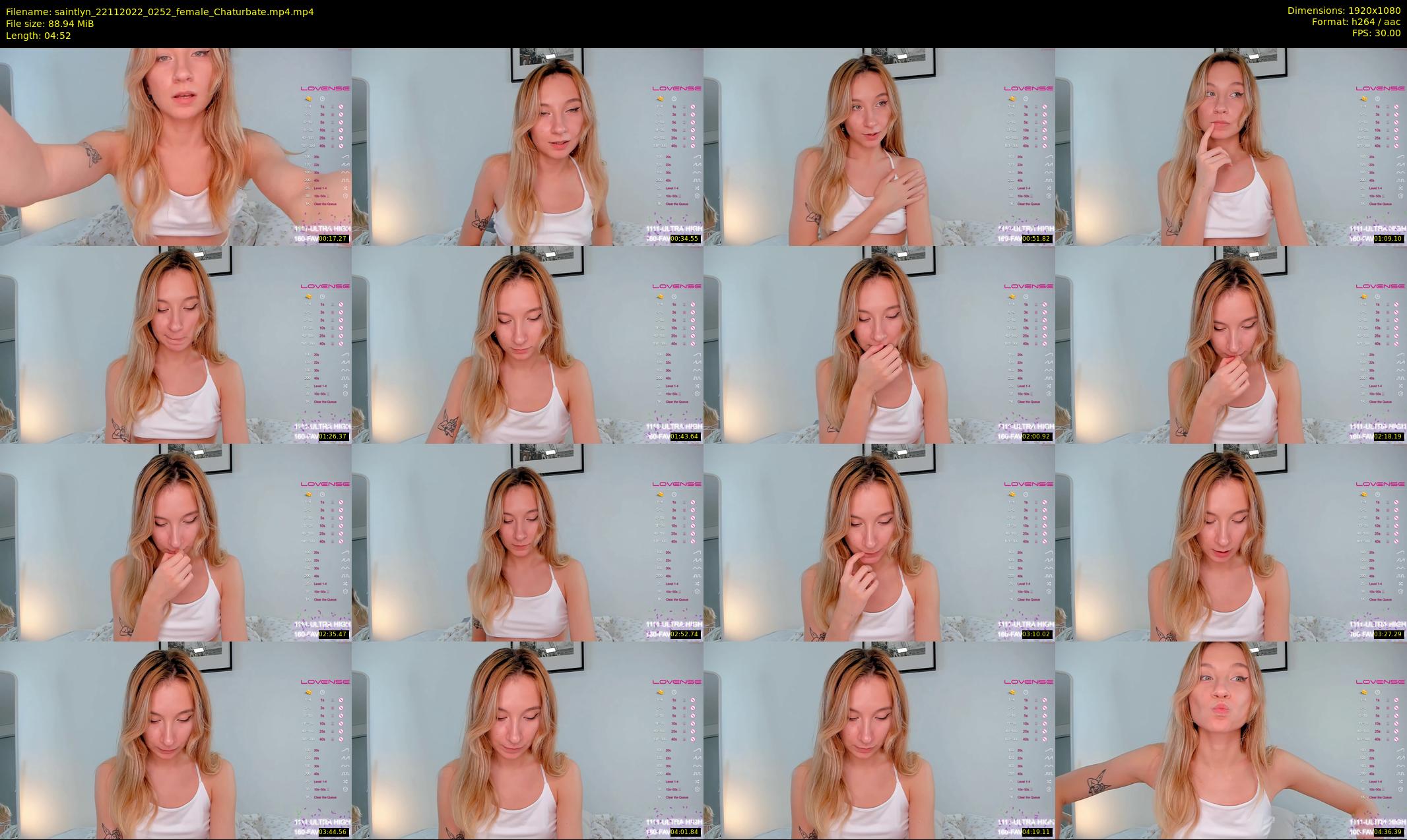 saintlyn — 5 minute Chaturbate female cam show recording, 1080p, Nov 22, 2022