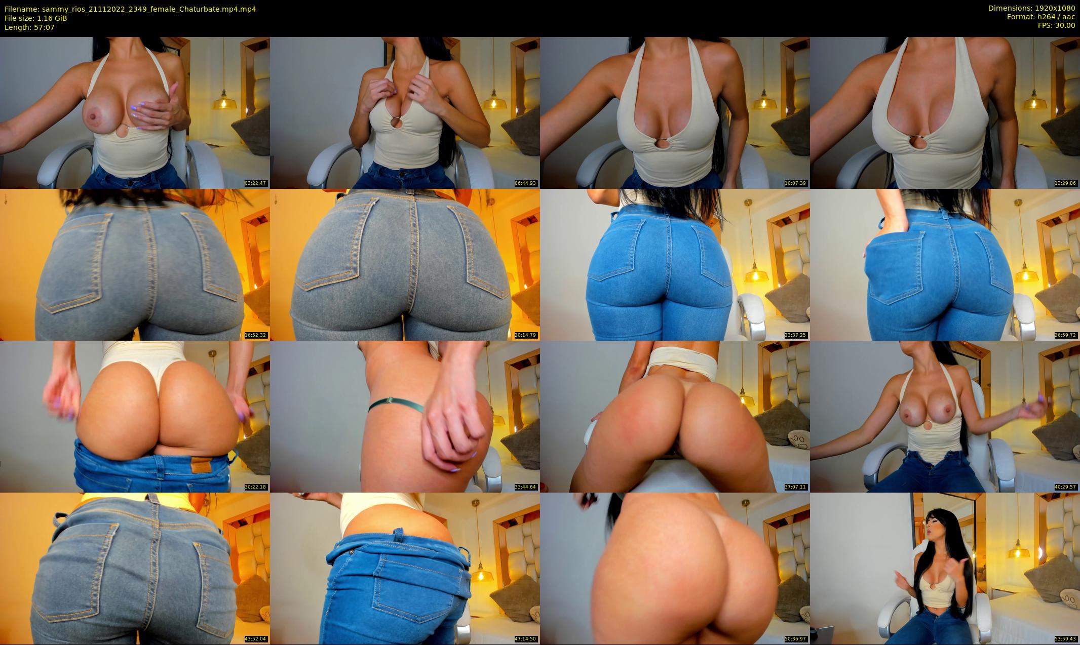 sammy_rios — 58 minute Chaturbate female cam show recording, 1080p, Nov 21, 2022