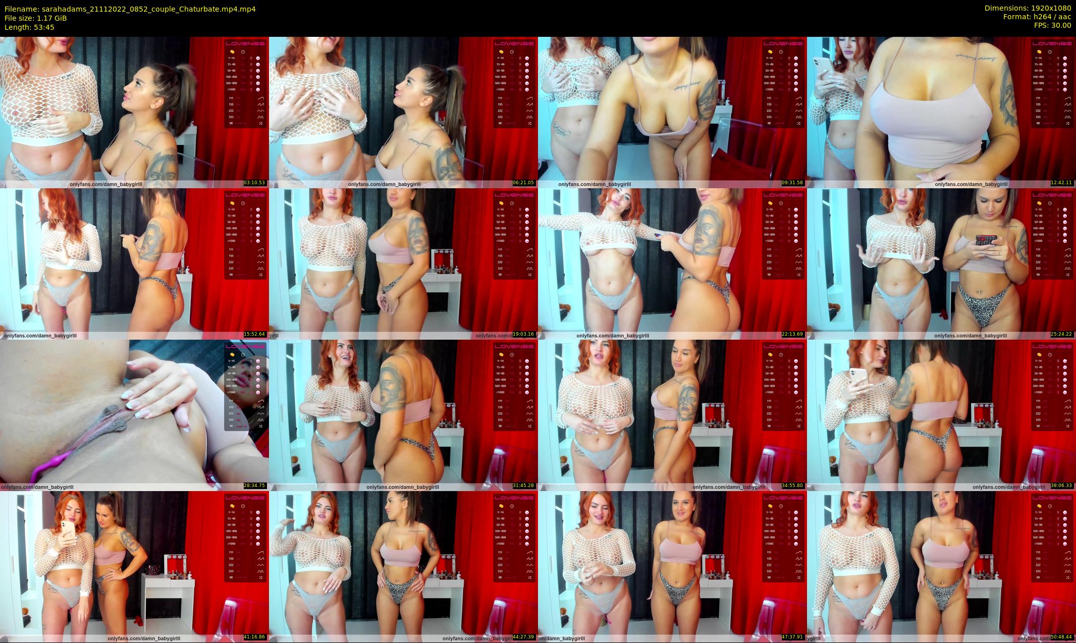 sarahadams — 54 minute Chaturbate female cam show recording, 1080p, Nov 21, 2022
