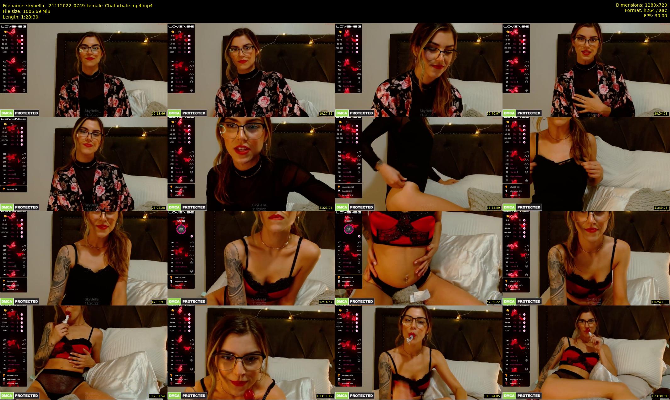 skybella_ — 89 minute Chaturbate female cam show recording, 720p, Nov 21, 2022