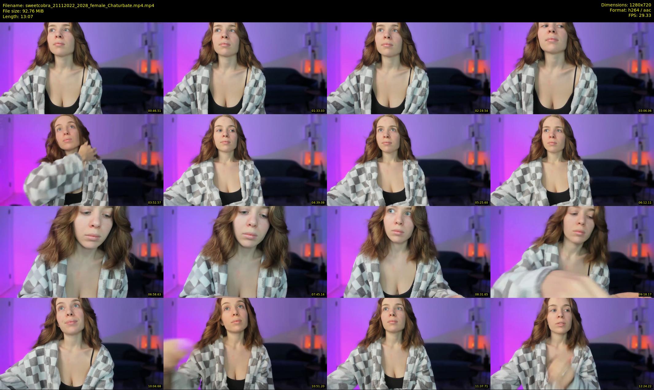 sweetcobra — 14 minute Chaturbate female cam show recording, 720p, Nov 21, 2022