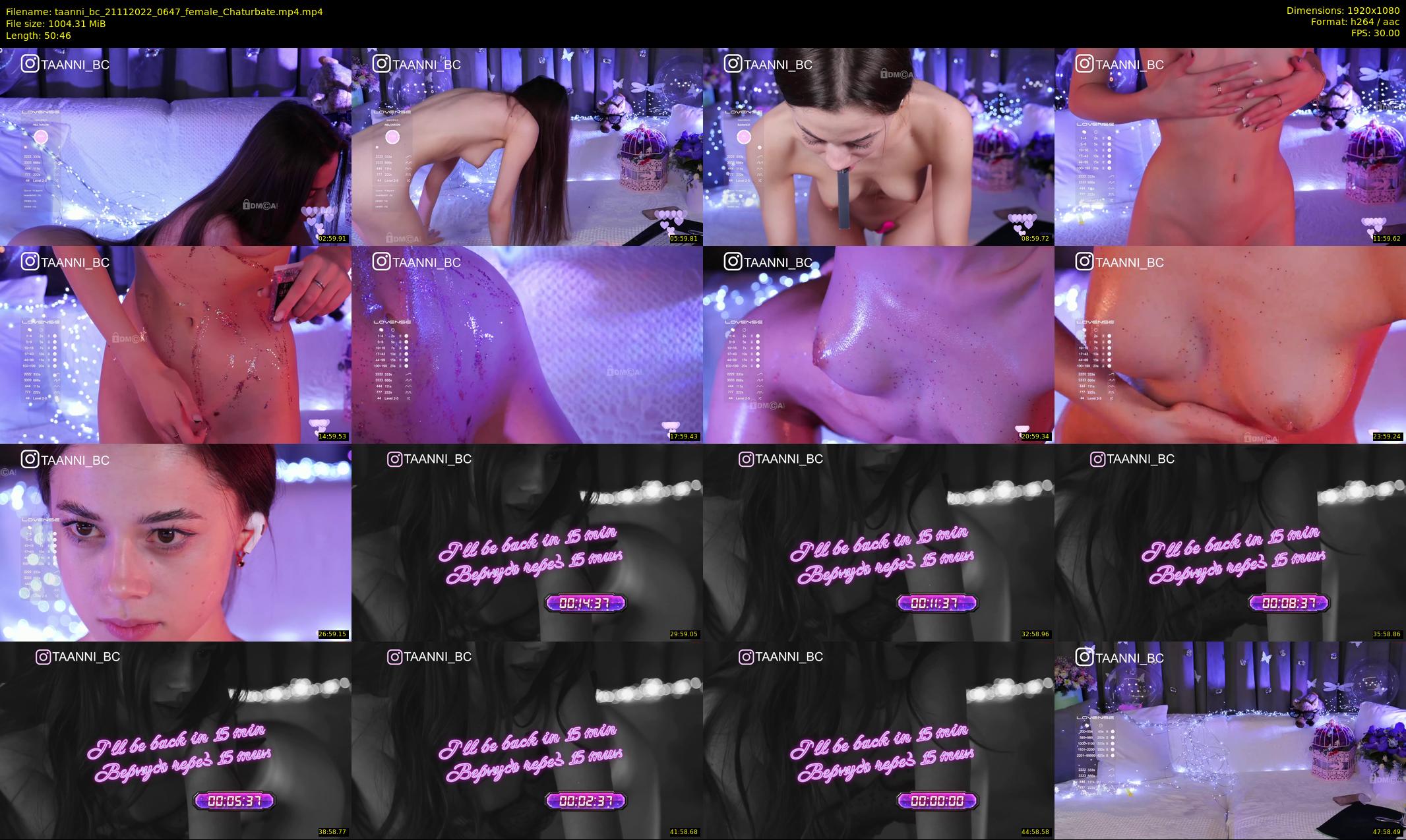 taanni_bc — 51 minute Chaturbate female cam show recording, 1080p, Nov 21, 2022
