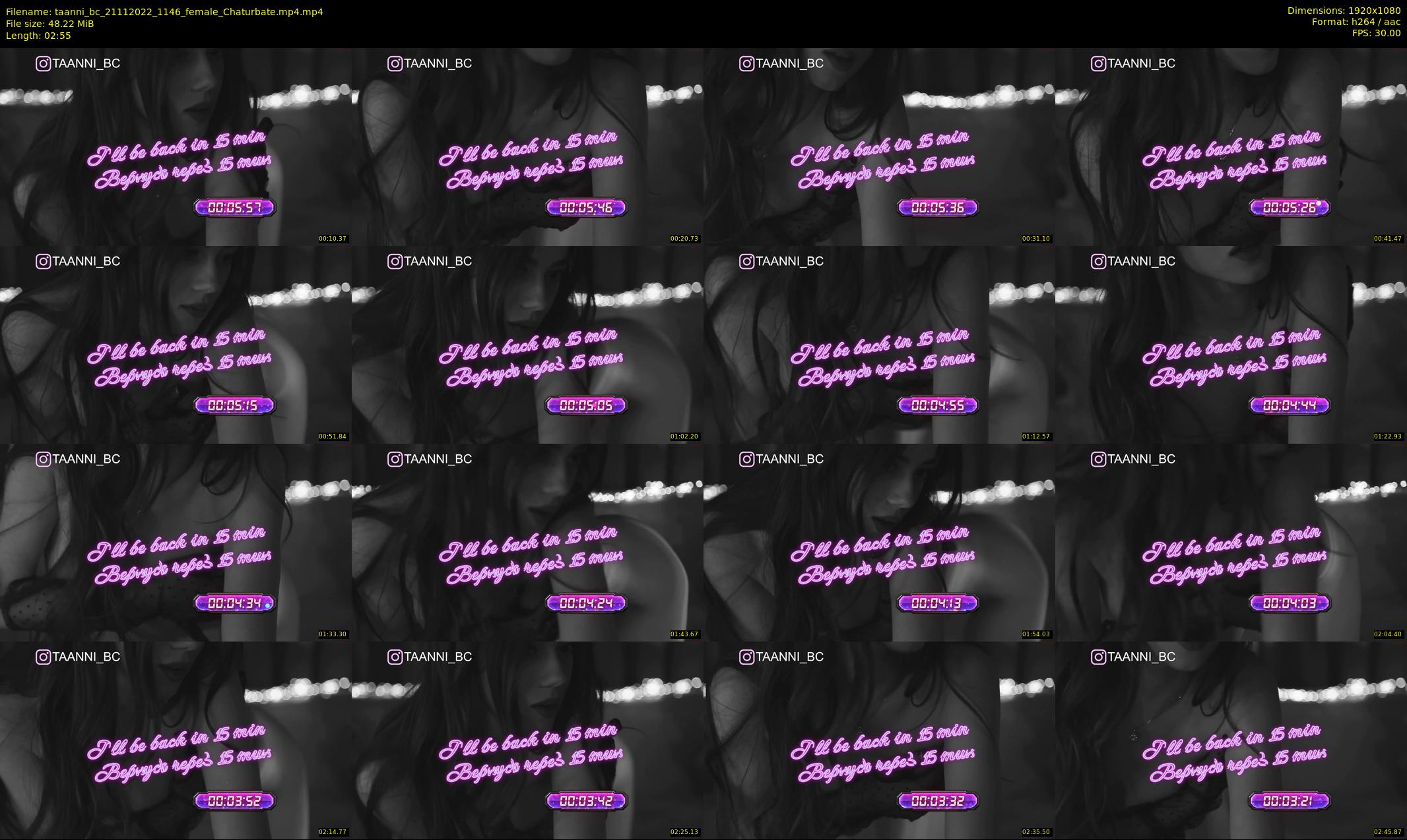 taanni_bc — 3 minute Chaturbate female cam show recording, 1080p, Nov 21, 2022