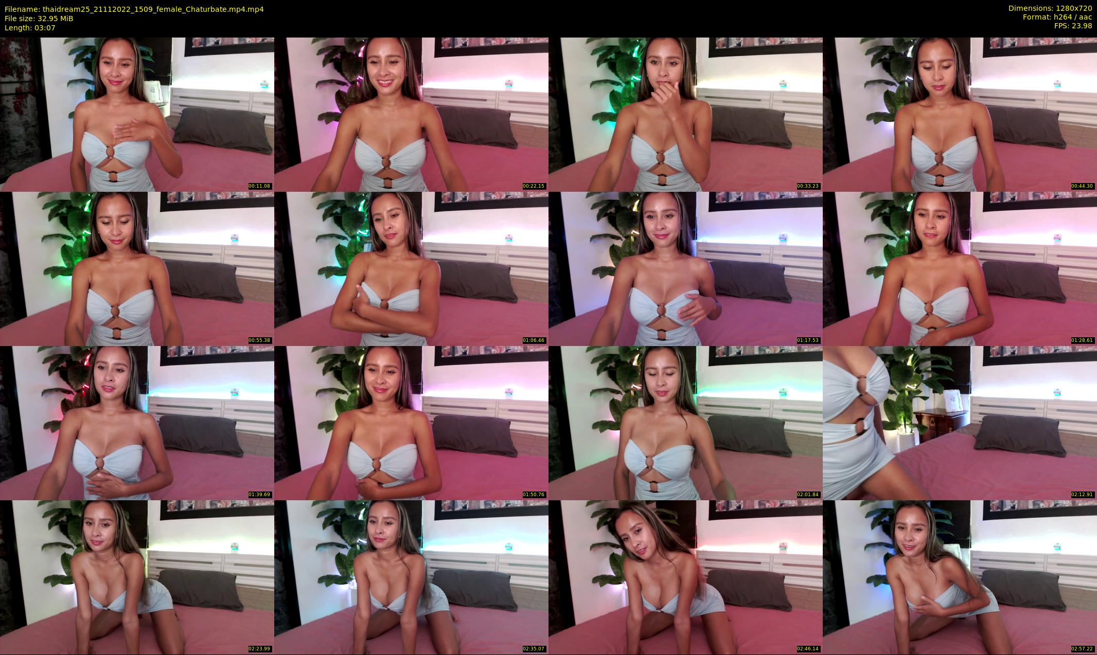 thaidream25 — 4 minute Chaturbate female cam show recording, 720p, Nov 21, 2022