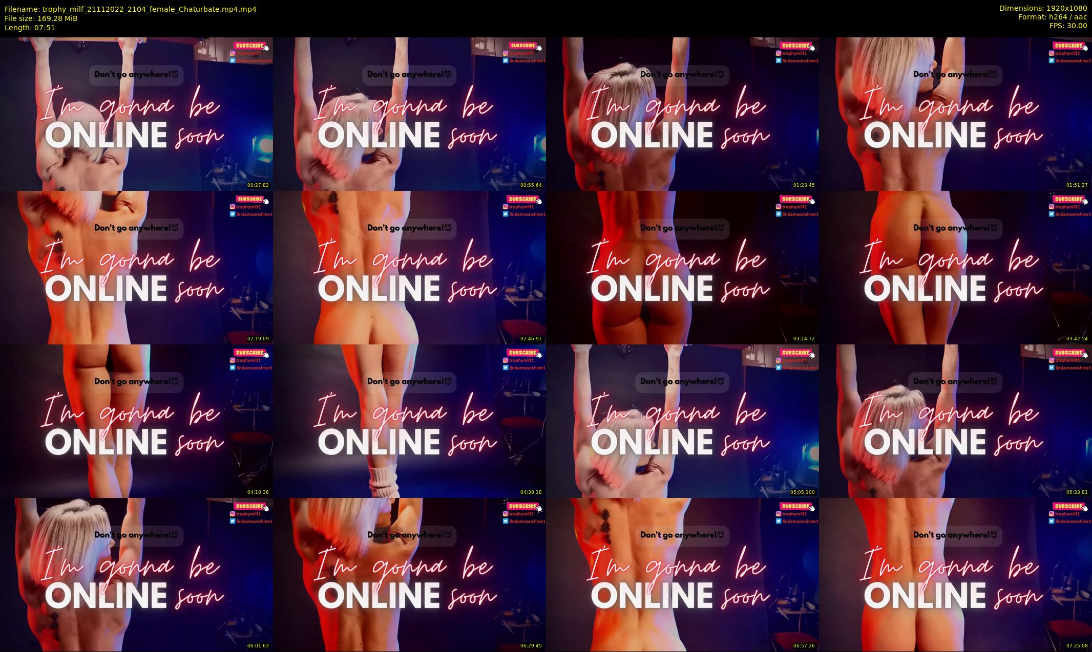 trophy_milf — 8 minute Chaturbate female cam show recording, 1080p, Nov 21, 2022