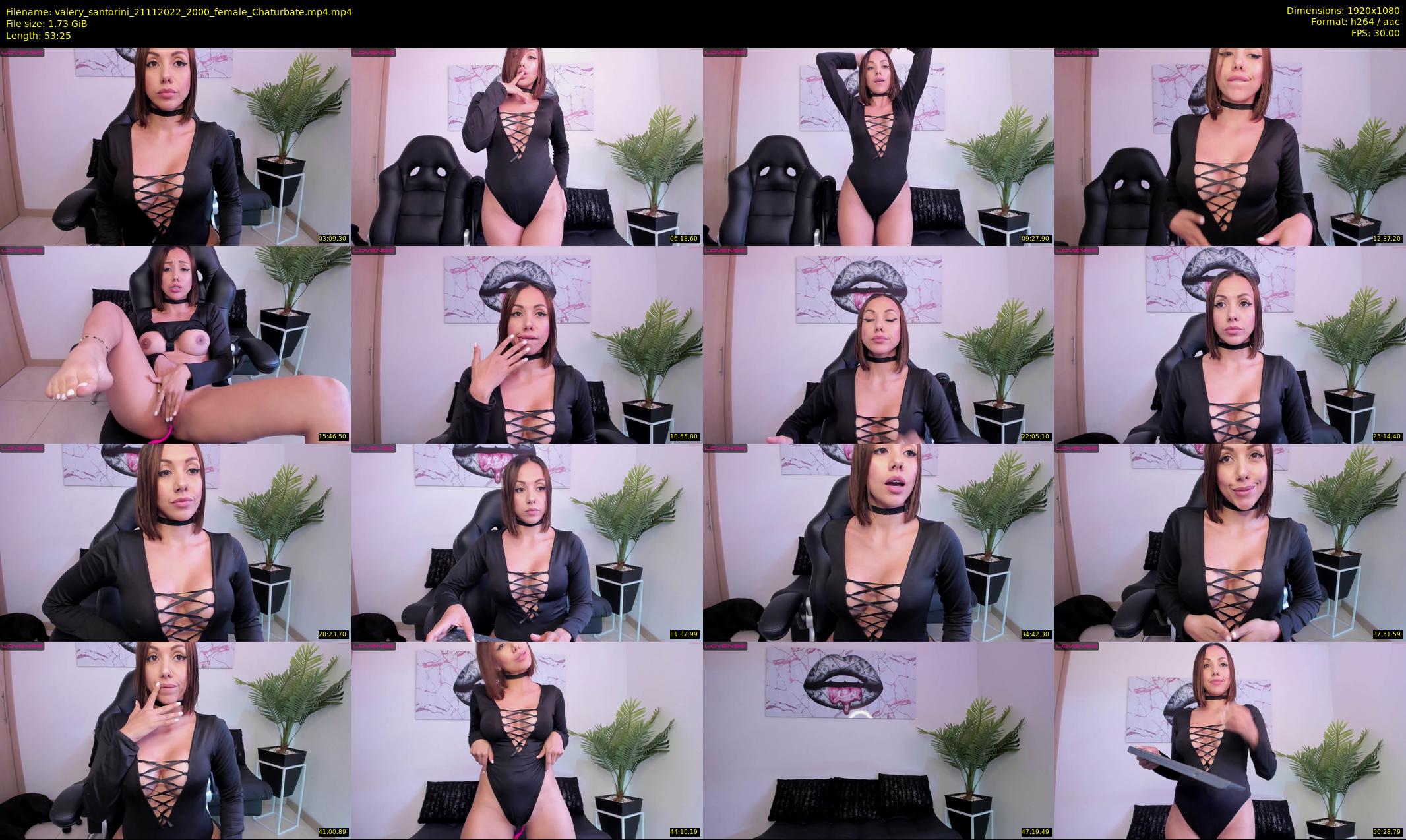 valery_santorini — 54 minute Chaturbate female cam show recording, 1080p, Nov 21, 2022