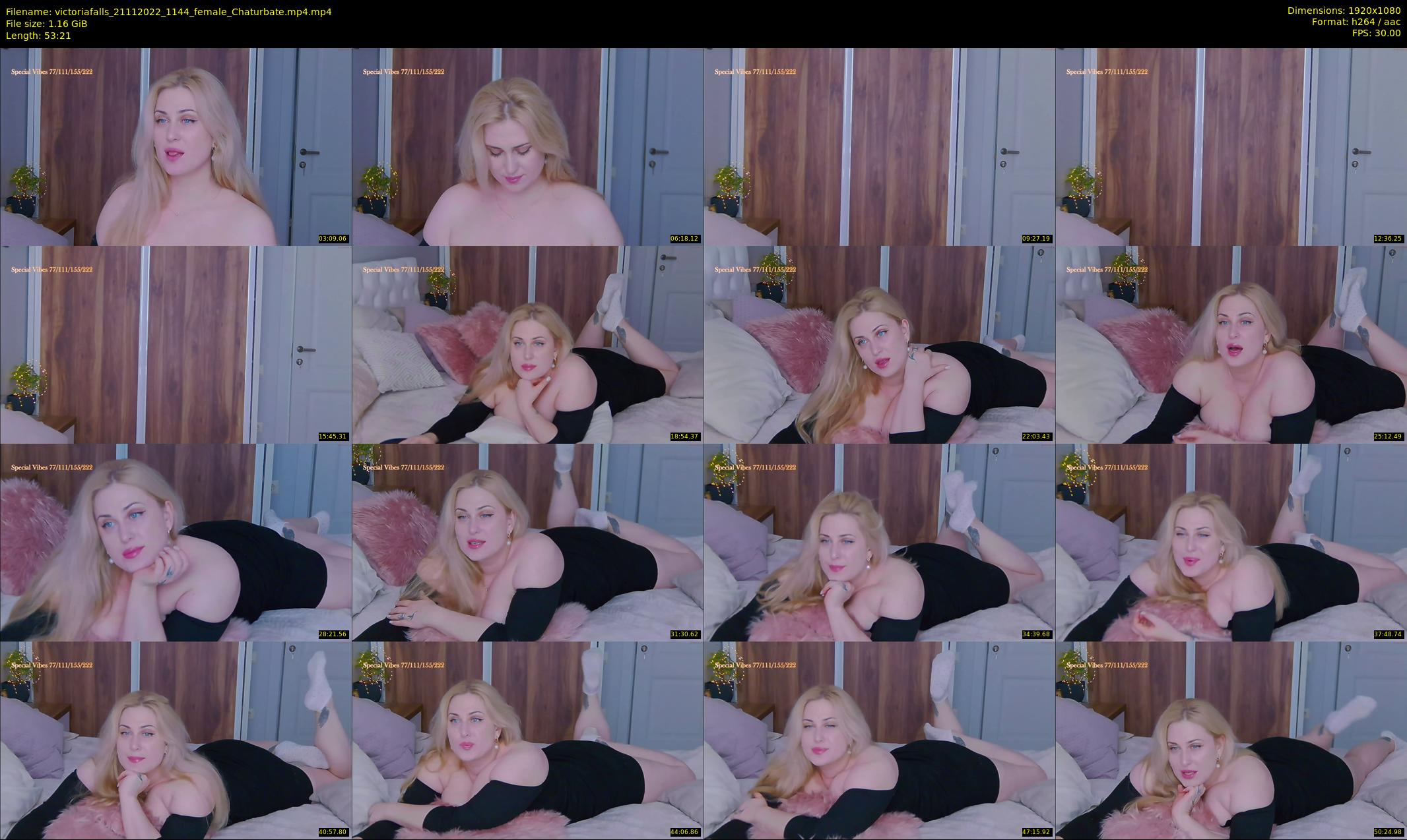 victoriafalls — 54 minute Chaturbate female cam show recording, 1080p, Nov 21, 2022