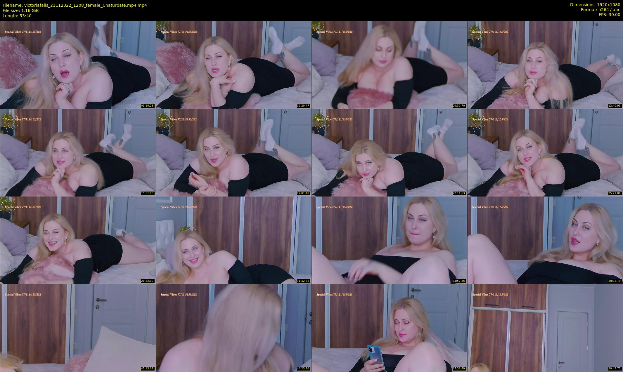 victoriafalls — 54 minute Chaturbate female cam show recording, 1080p, Nov 21, 2022