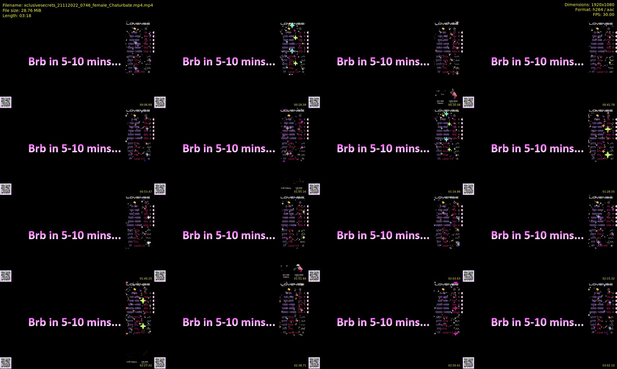 xclusivesecrets — 4 minute Chaturbate female cam show recording, 1080p, Nov 21, 2022