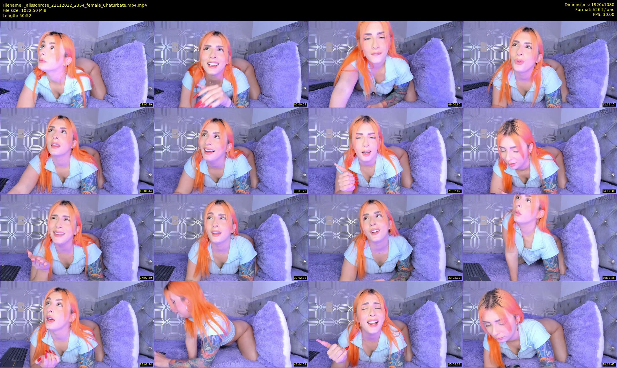 _alissonrose — 51 minute Chaturbate female cam show recording, 1080p, Nov 22, 2022