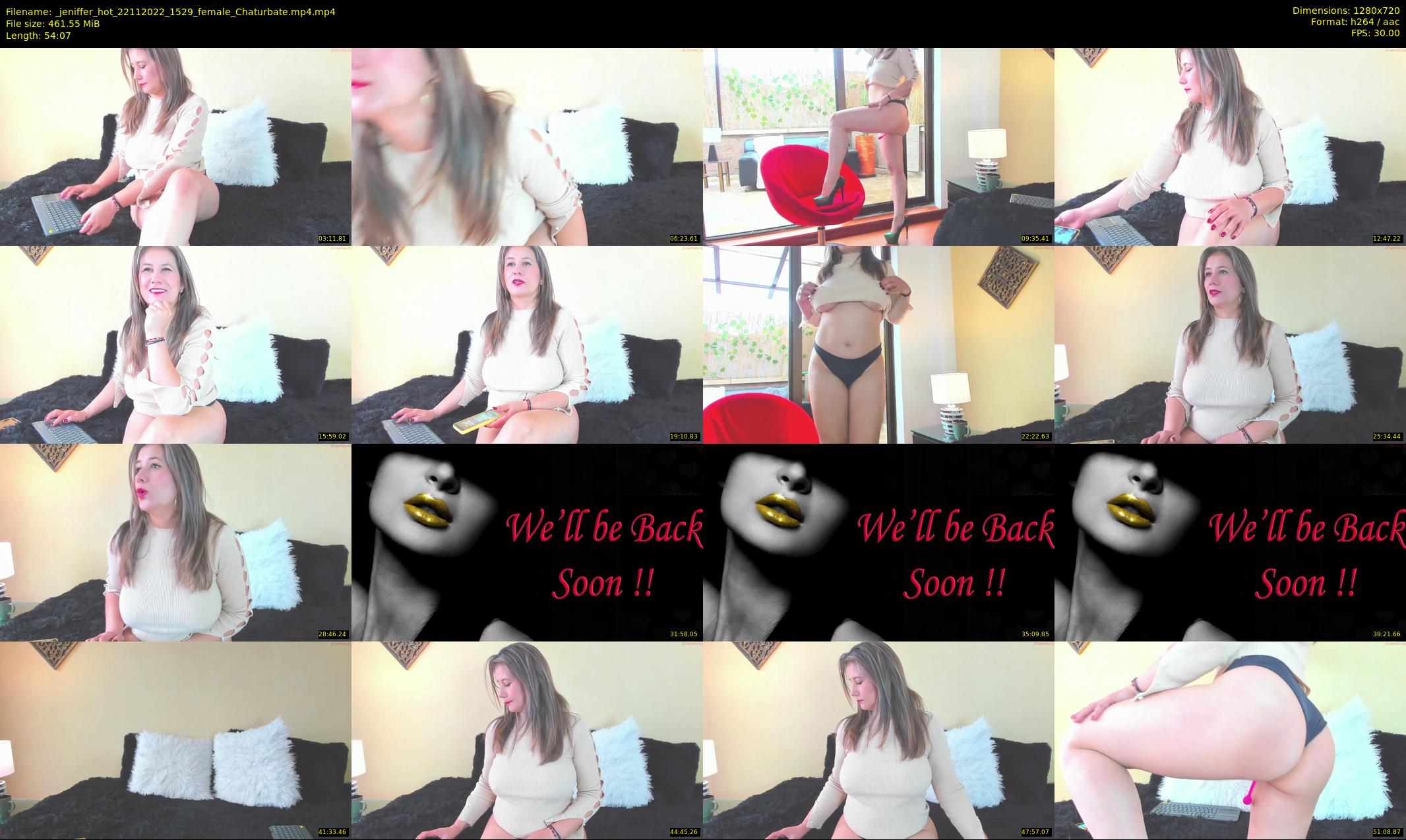 _jeniffer_hot — 55 minute Chaturbate female cam show recording, 720p, Nov 22, 2022