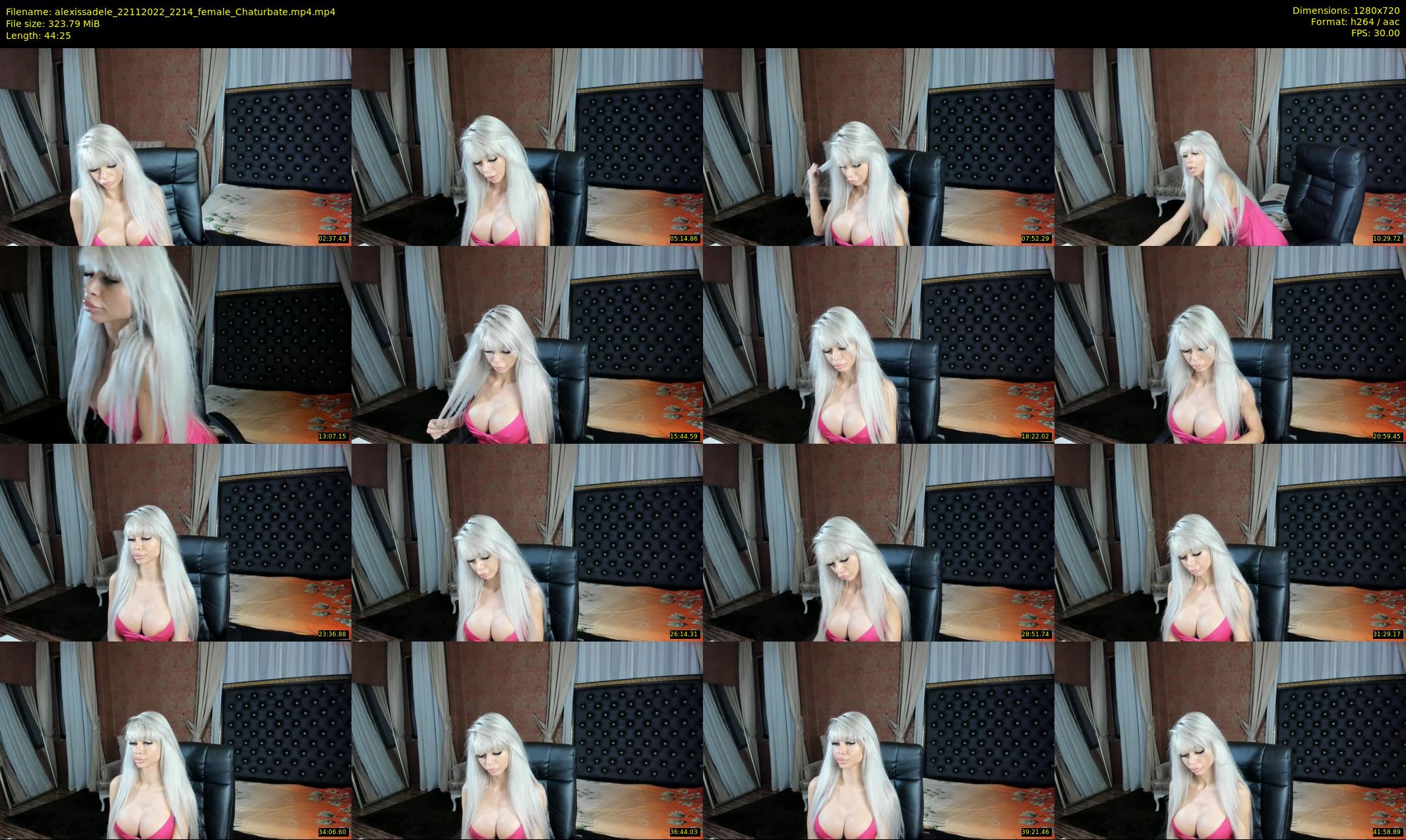 alexissadele — 45 minute Chaturbate female cam show recording, 720p, Nov 22, 2022