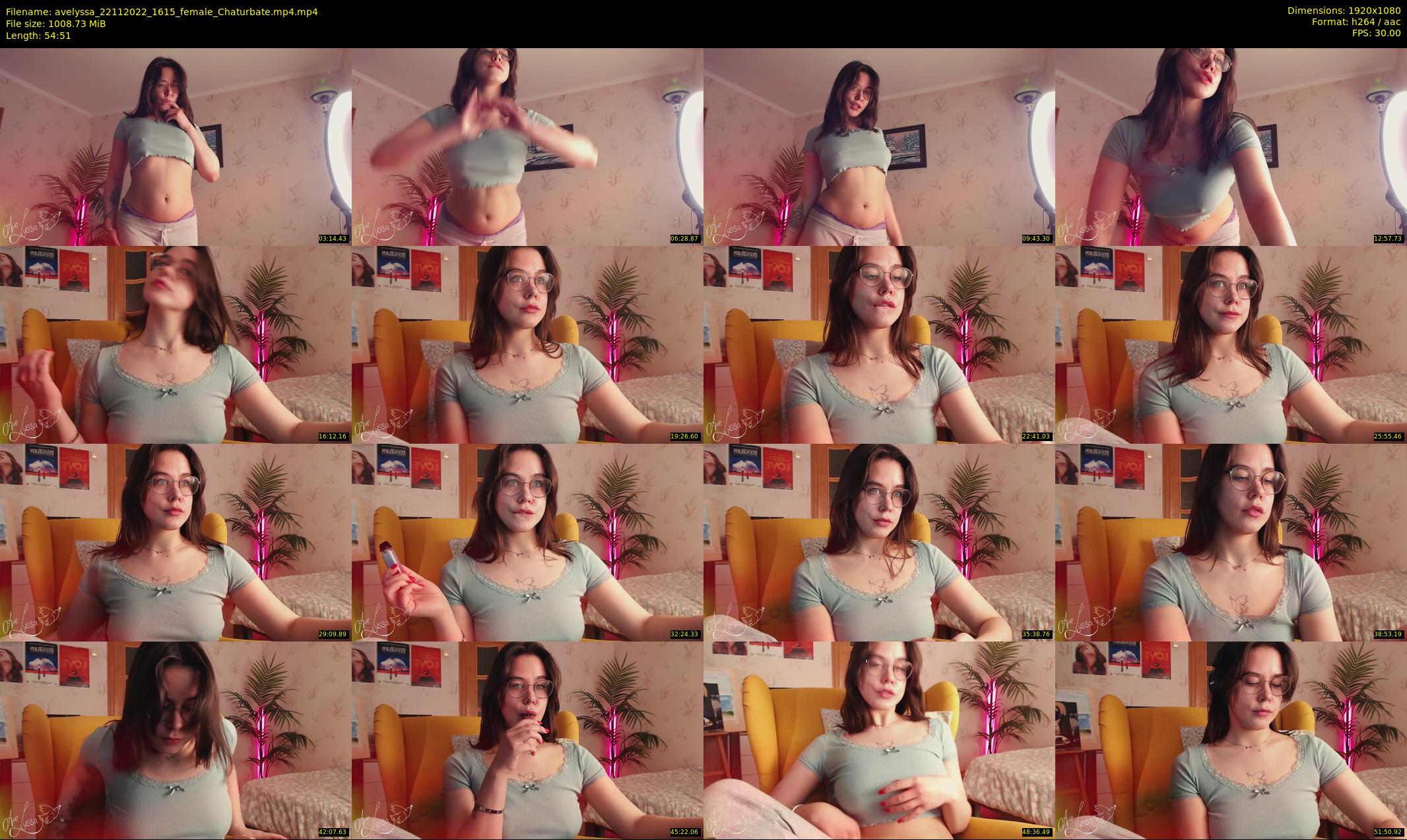 avelyssa — 55 minute Chaturbate female cam show recording, 1080p, Nov 22, 2022