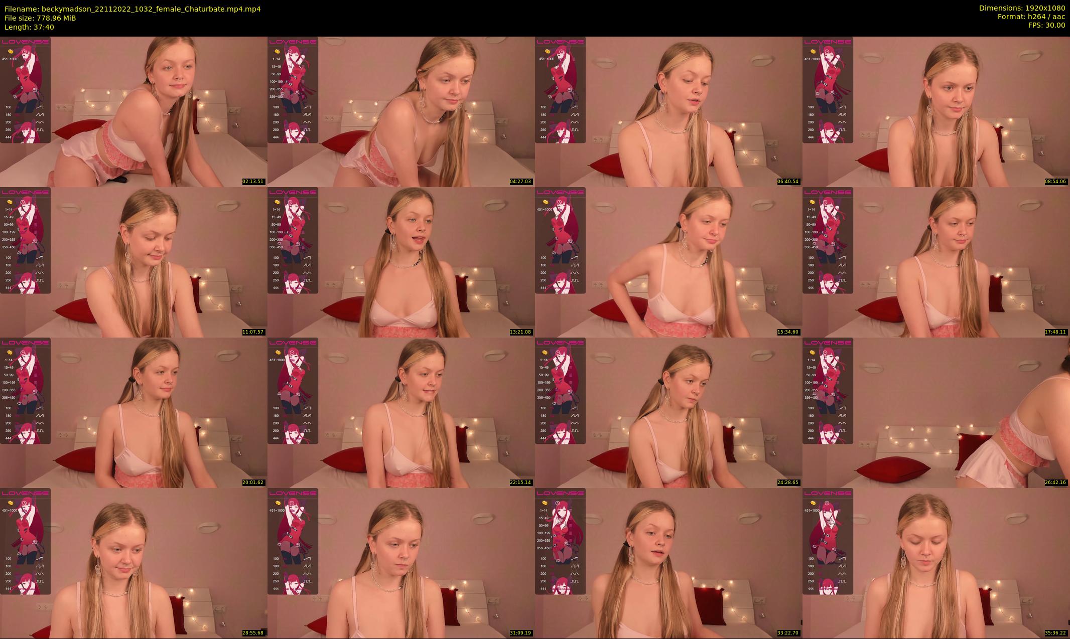 beckymadson — 38 minute Chaturbate female cam show recording, 1080p, Nov 22, 2022