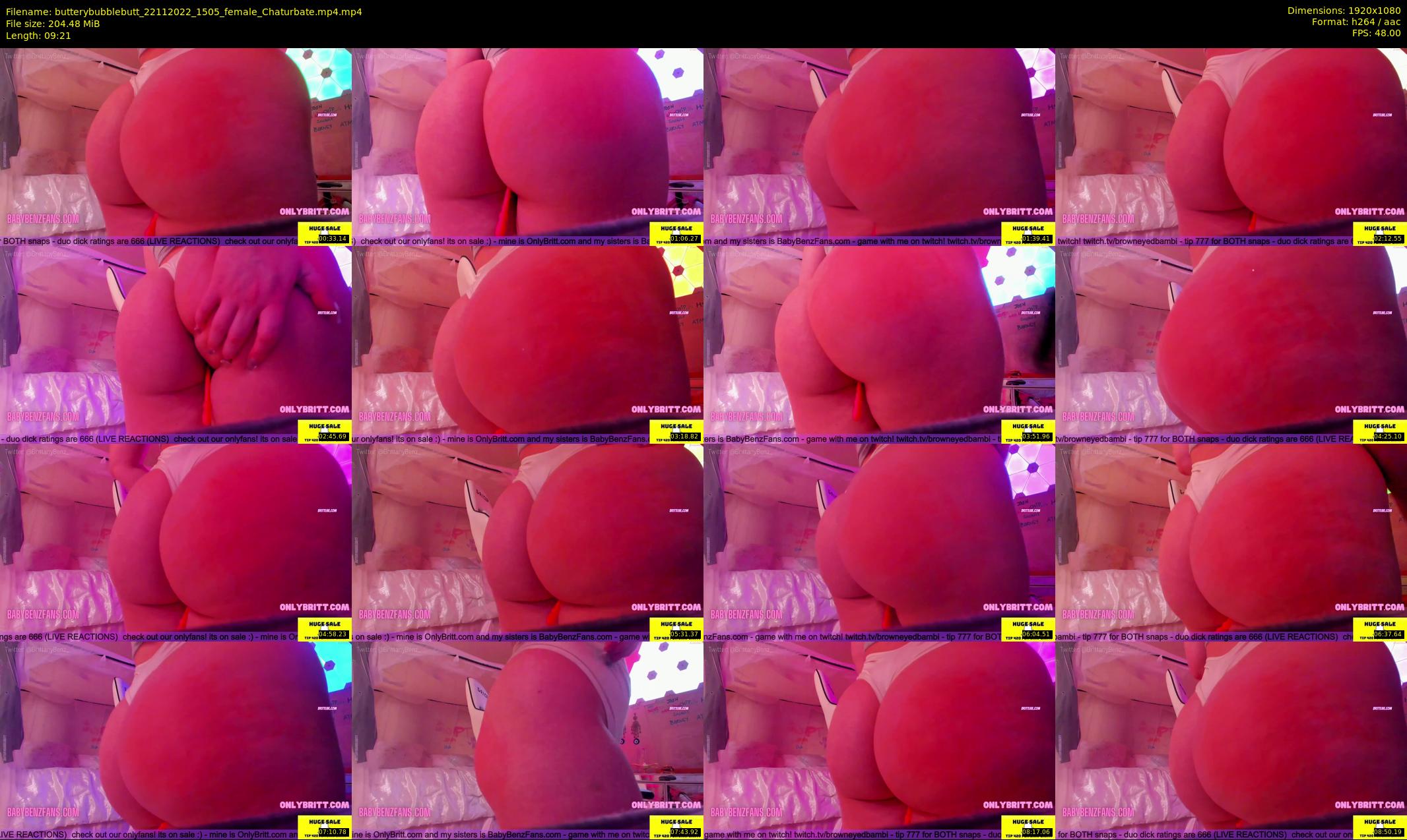 butterybubblebutt — 10 minute Chaturbate couple cam show recording, 1080p, Nov 22, 2022
